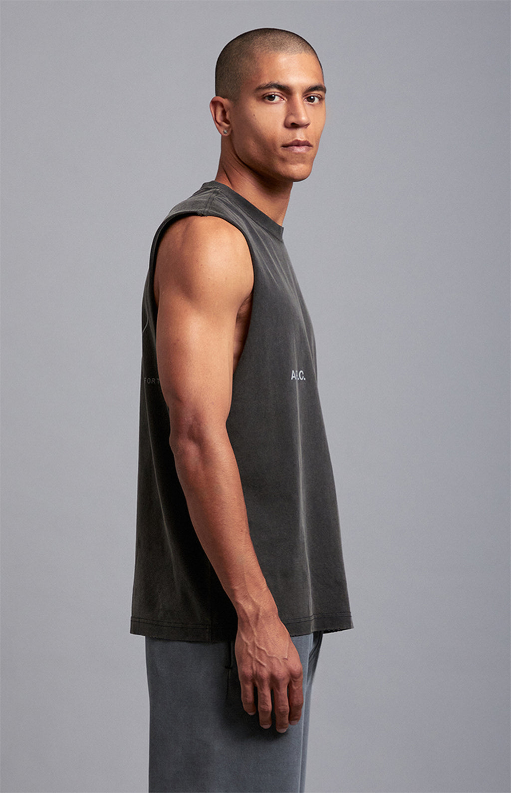 A.R.C. Vintage Wash Comfort Cut Off Muscle T-Shirt