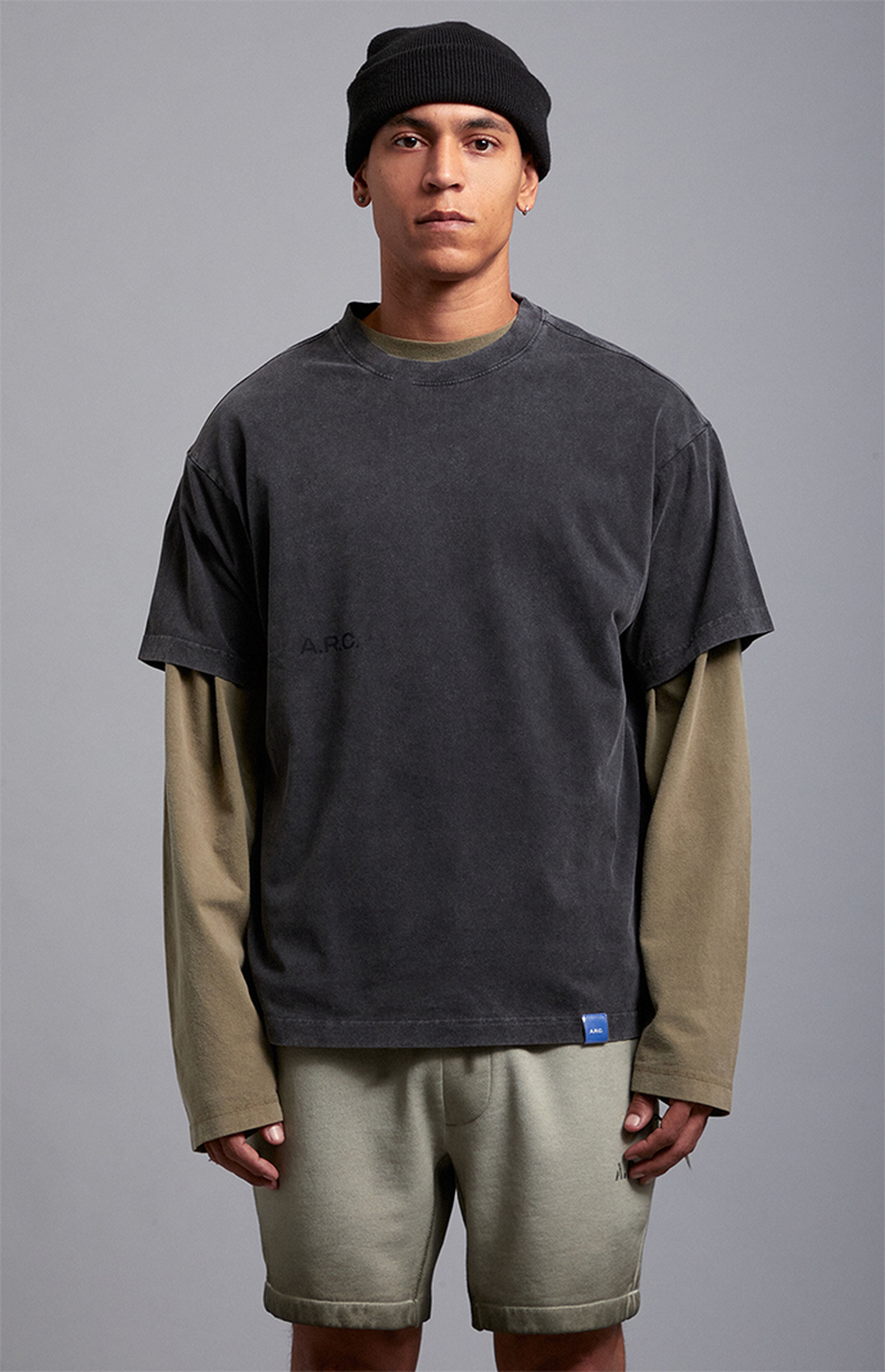 A.R.C. Black Vintage Wash Heavyweight Oversized T-Shirt