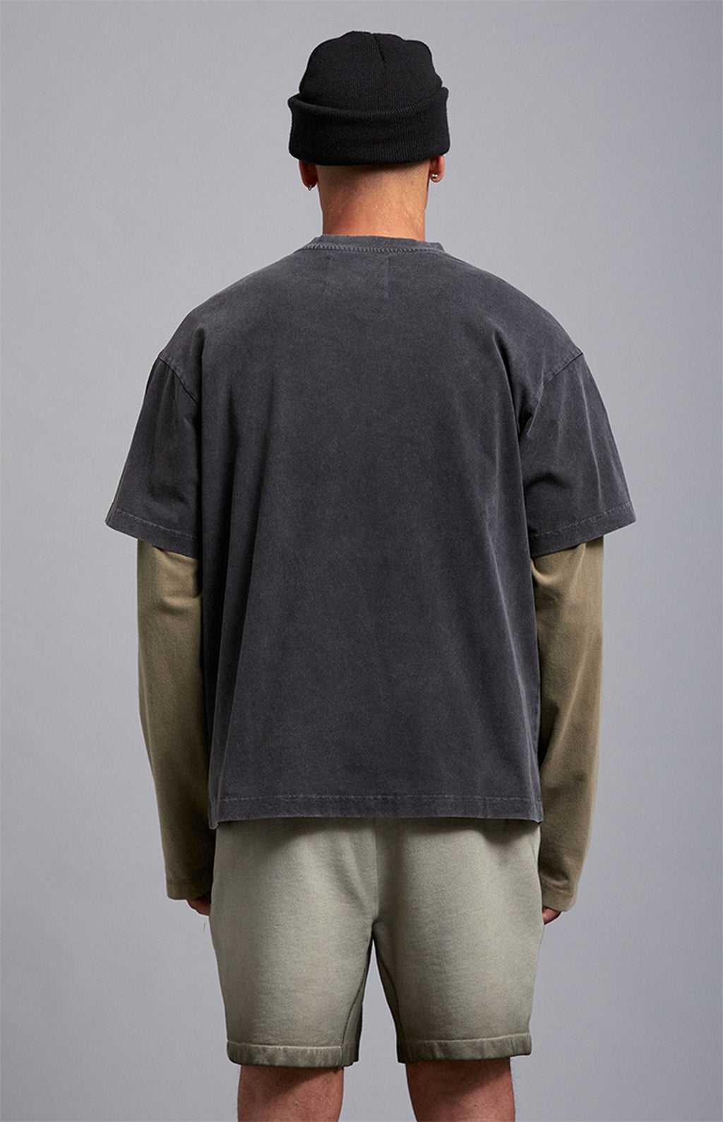 A.R.C. Black Vintage Wash Heavyweight Oversized T-Shirt