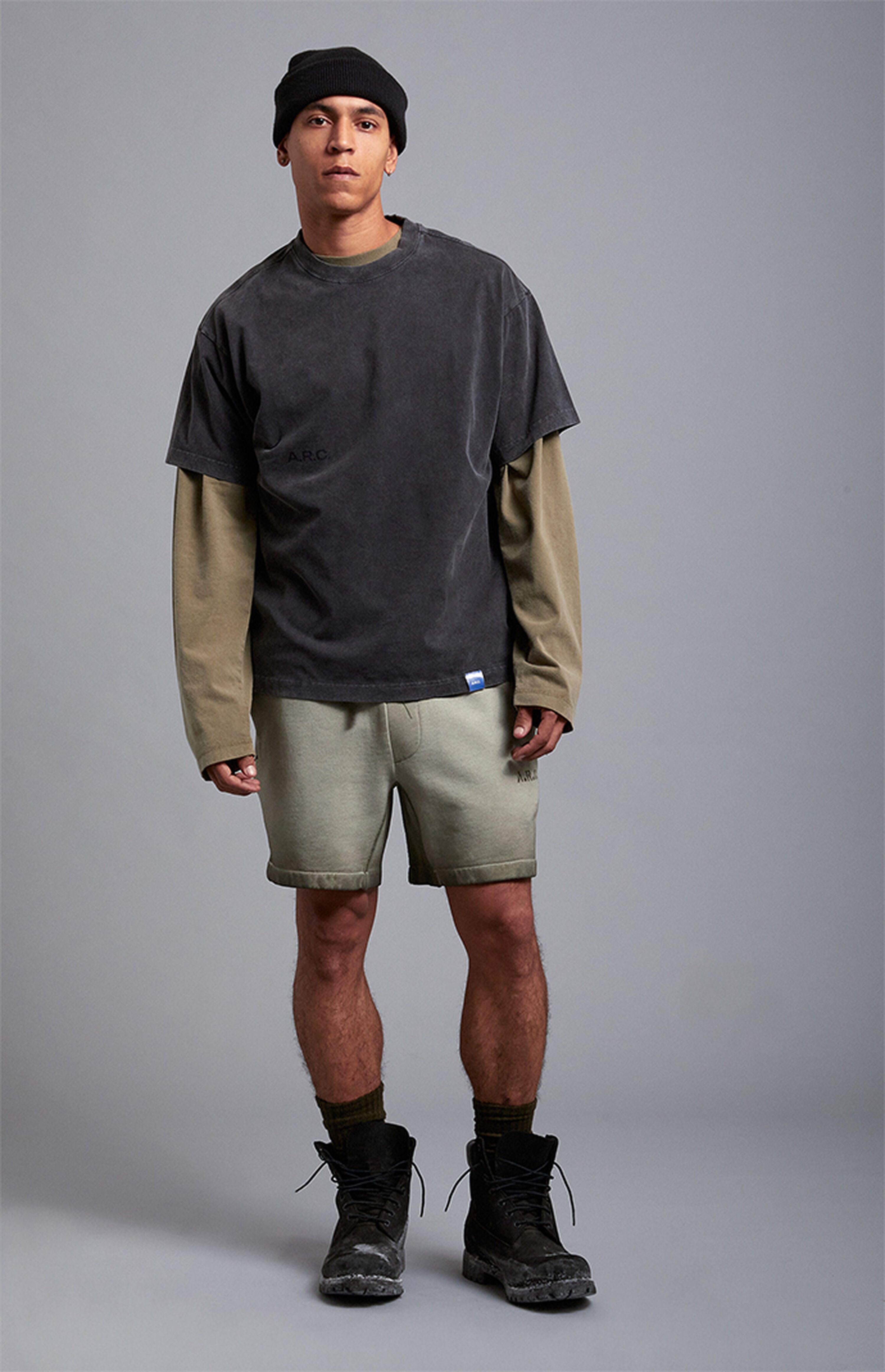 A.R.C. Black Vintage Wash Heavyweight Oversized T-Shirt