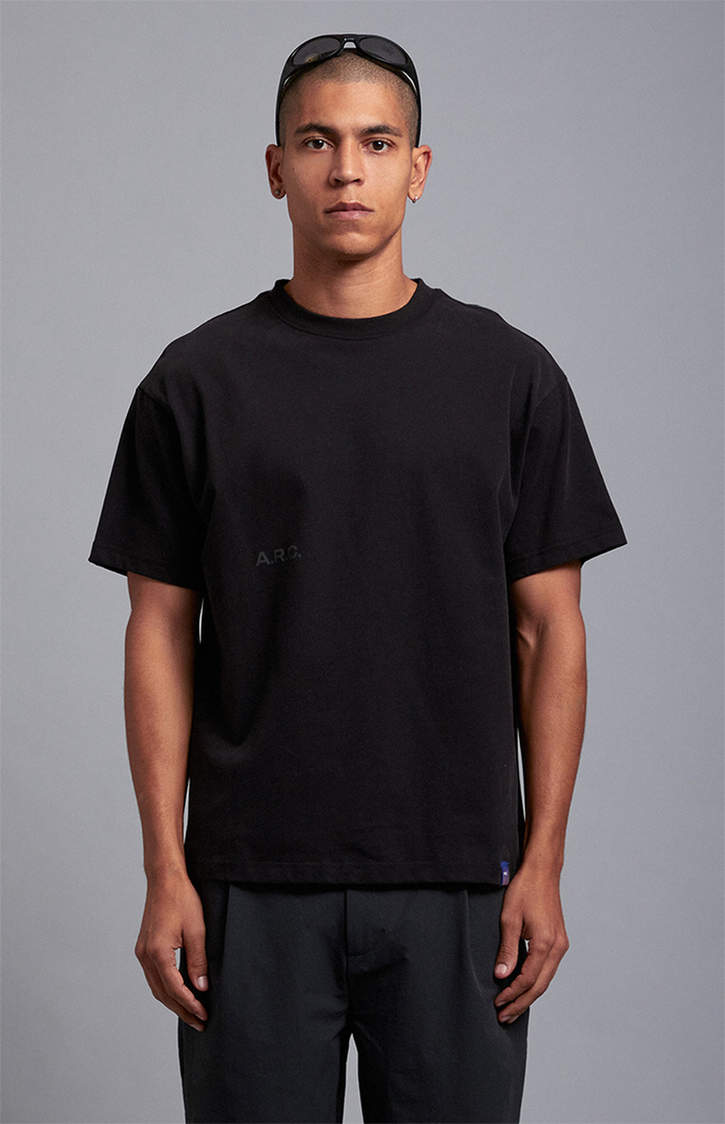 A.R.C. Black Vintage Wash Heavyweight Oversized T-Shirt