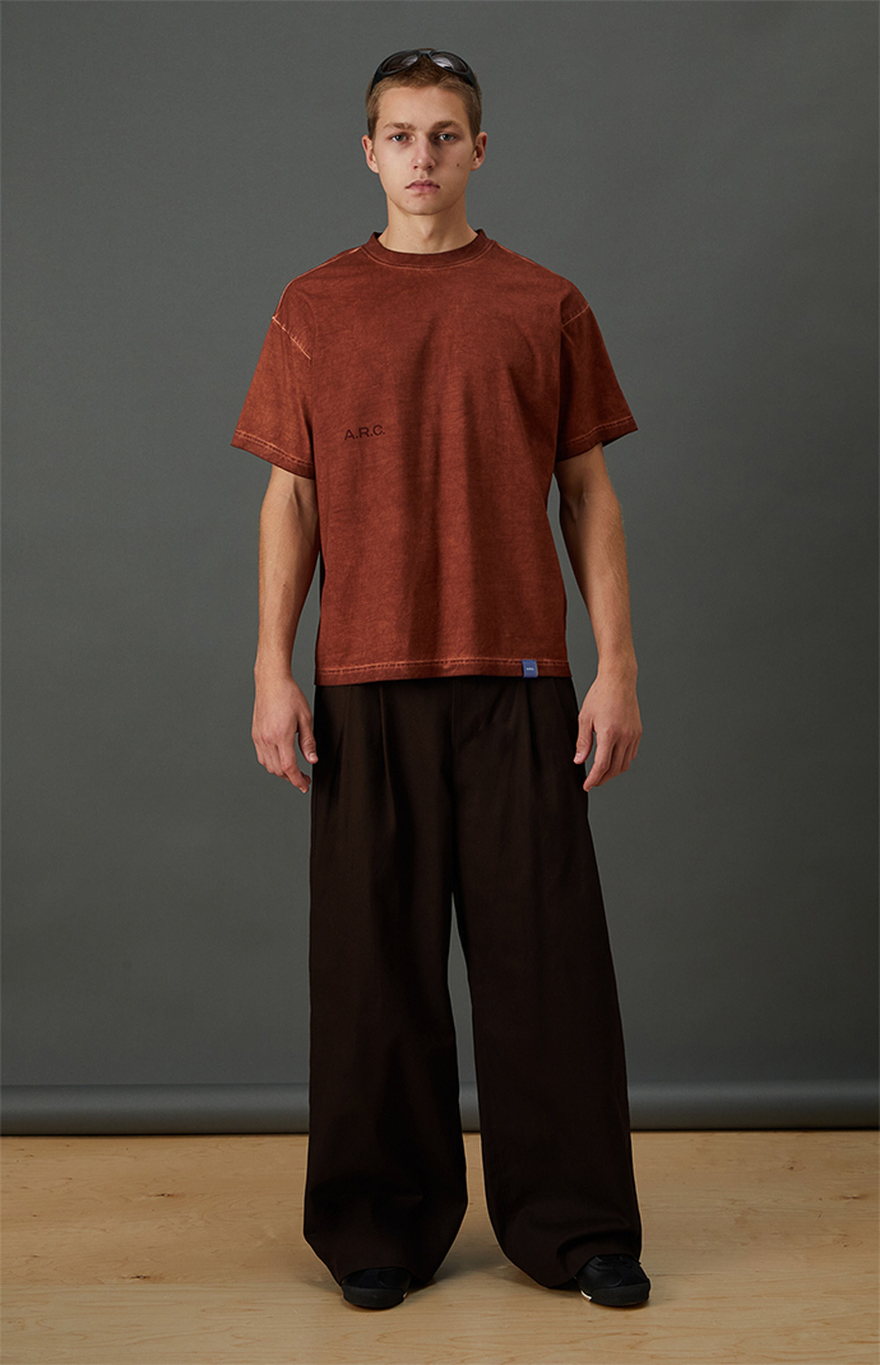 A.R.C. Active Burnt Orange Vintage Wash Heavyweight T-Shirt