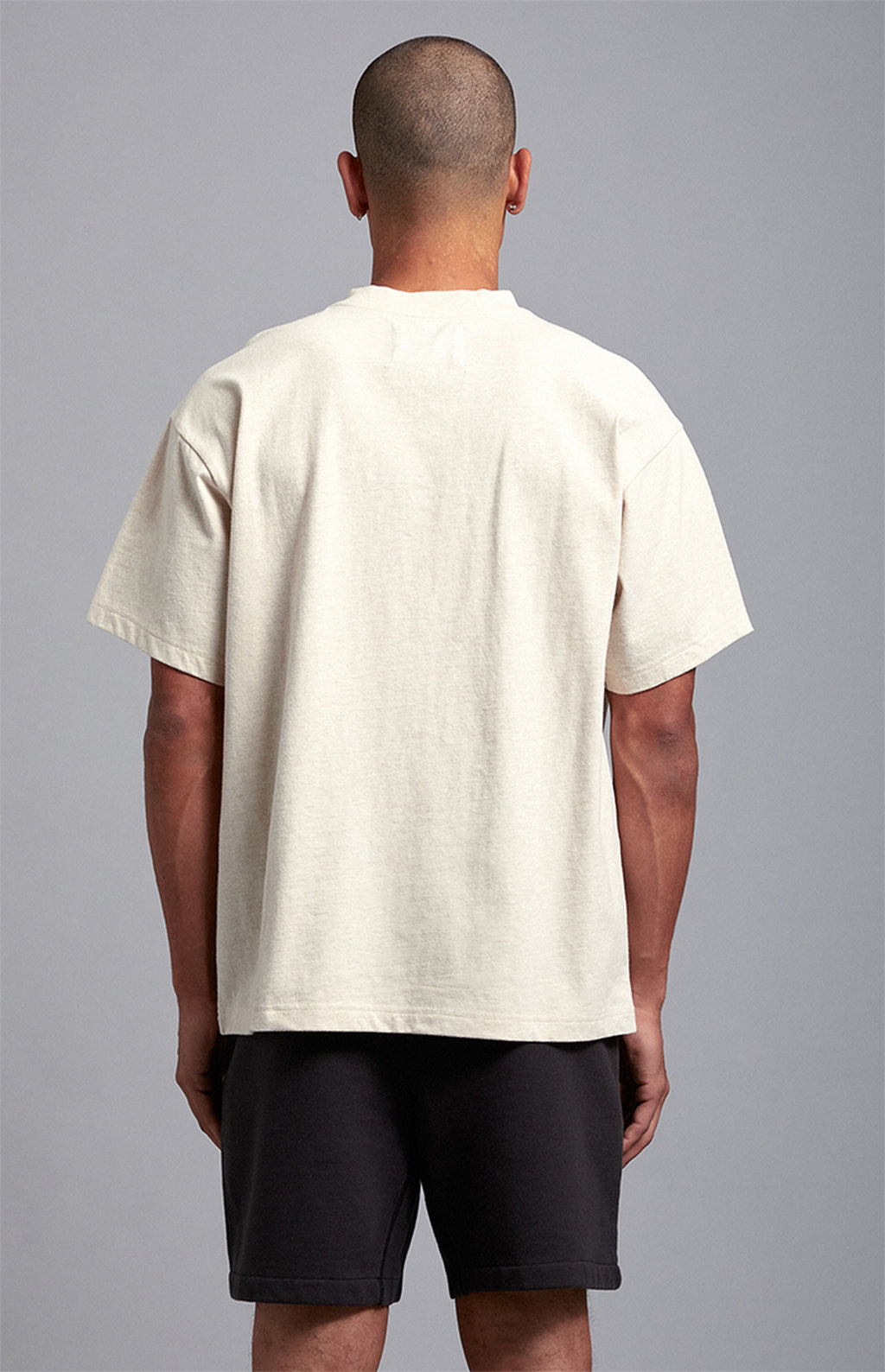 A.R.C. Heather Oatmeal Vintage Wash Heavyweight Oversized T-Shirt