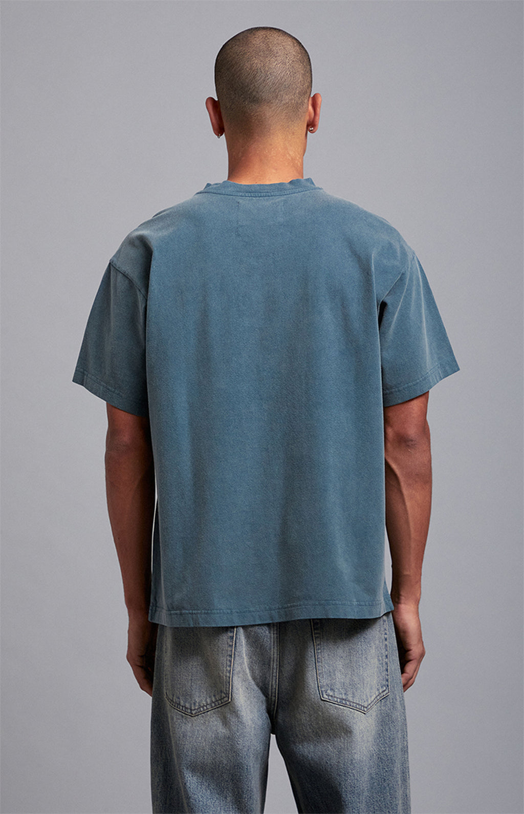 A.R.C. Blue Vintage Wash Heavyweight Oversized T-Shirt