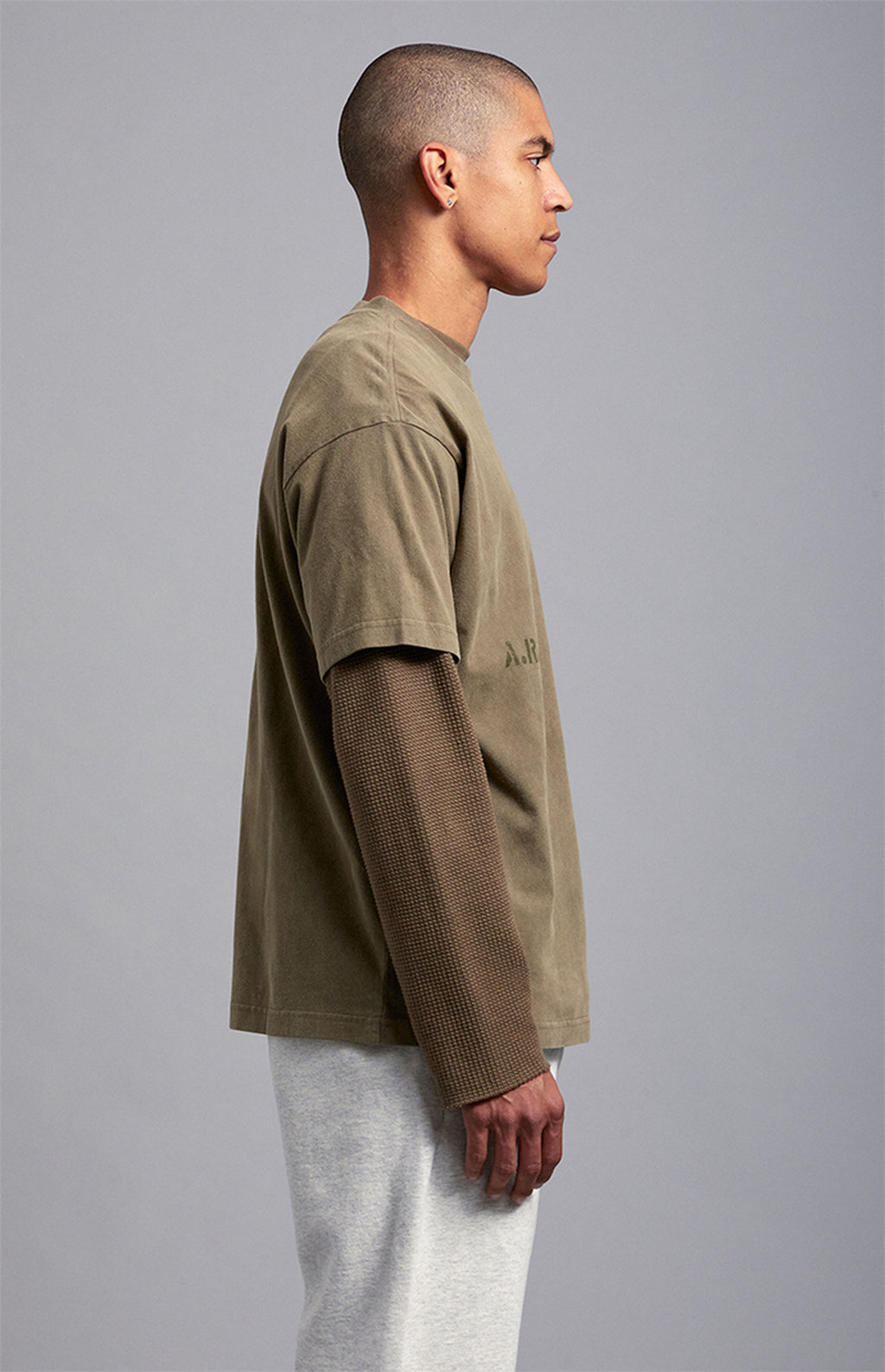 A.R.C. Green Vintage Wash Heavyweight Oversized T-Shirt