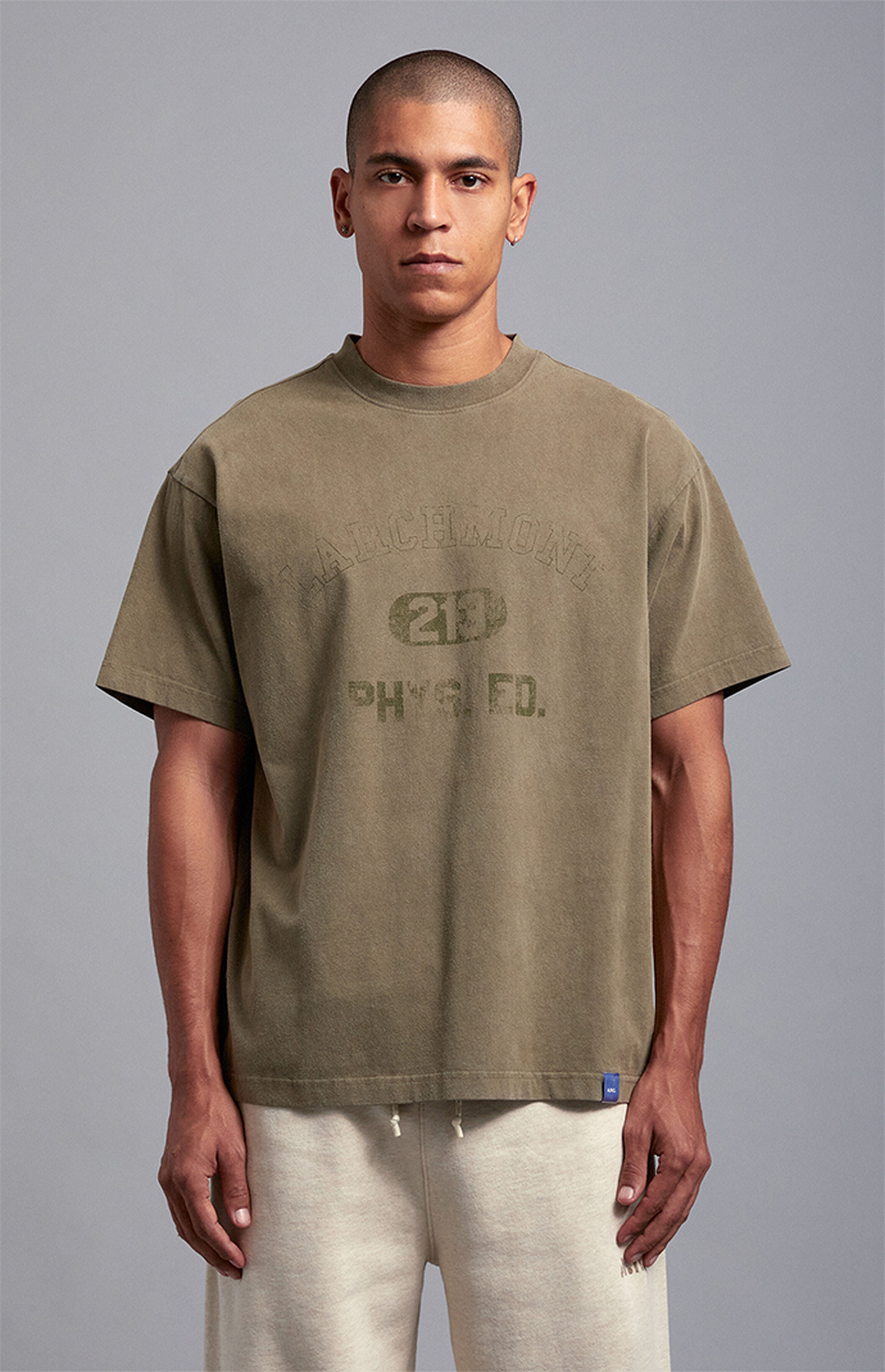 A.R.C. Green Larchmont Vintage Wash Heavyweight T-Shirt