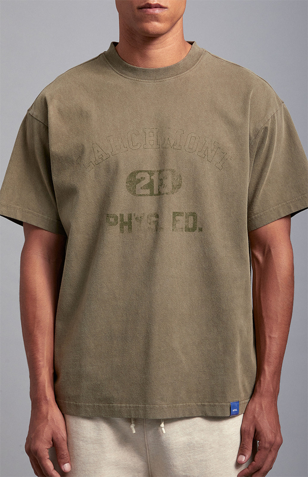 A.R.C. Green Larchmont Vintage Wash Heavyweight T-Shirt