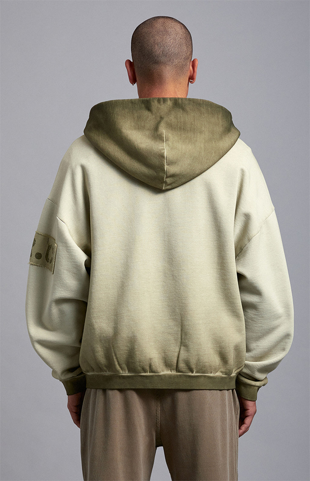 A.R.C. Green Vintage Wash Heavyweight Full Zip Hoodie