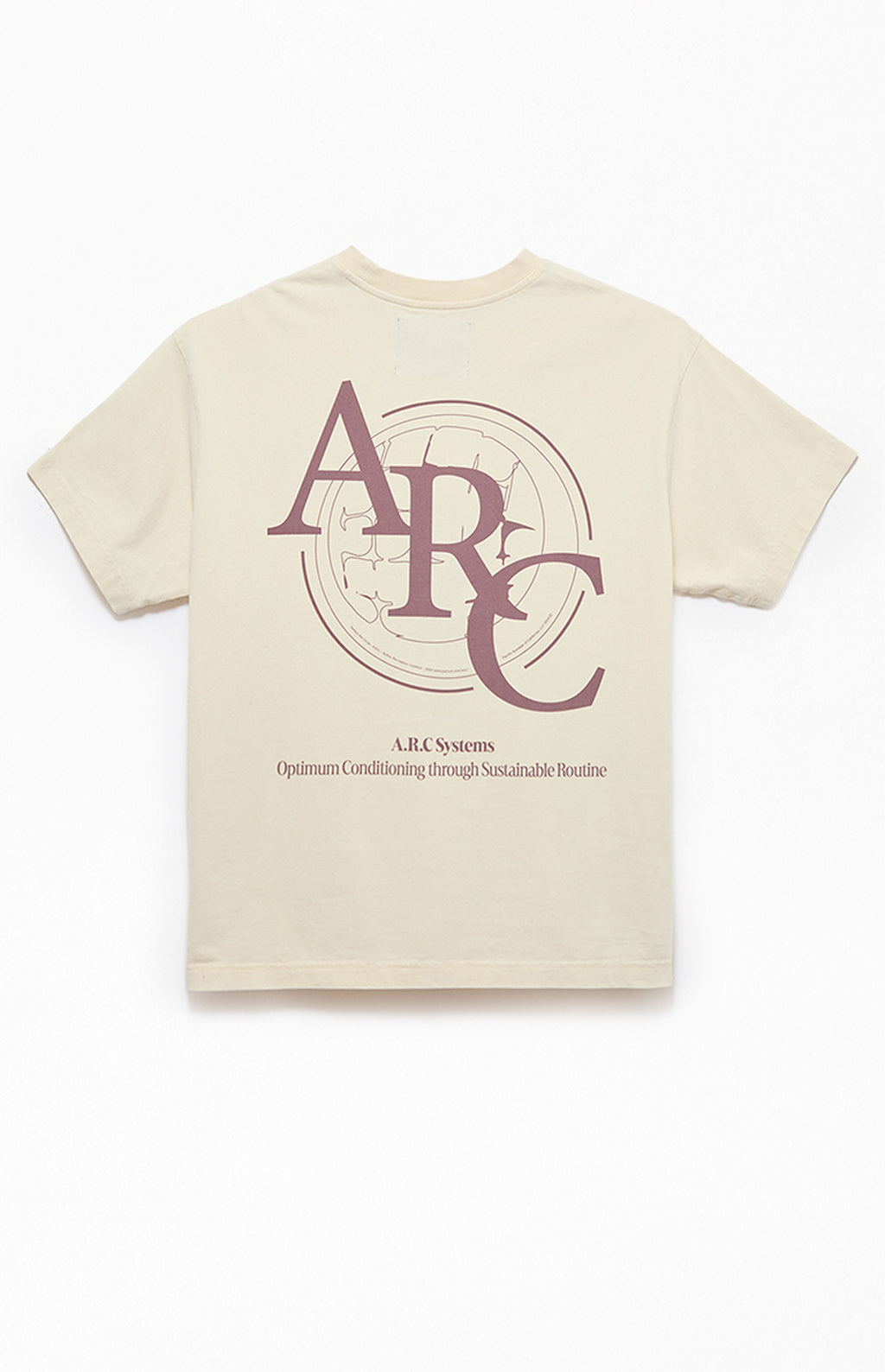 A.R.C. Optimum Light Gray Vintage Wash Heavyweight Oversized T-Shirt