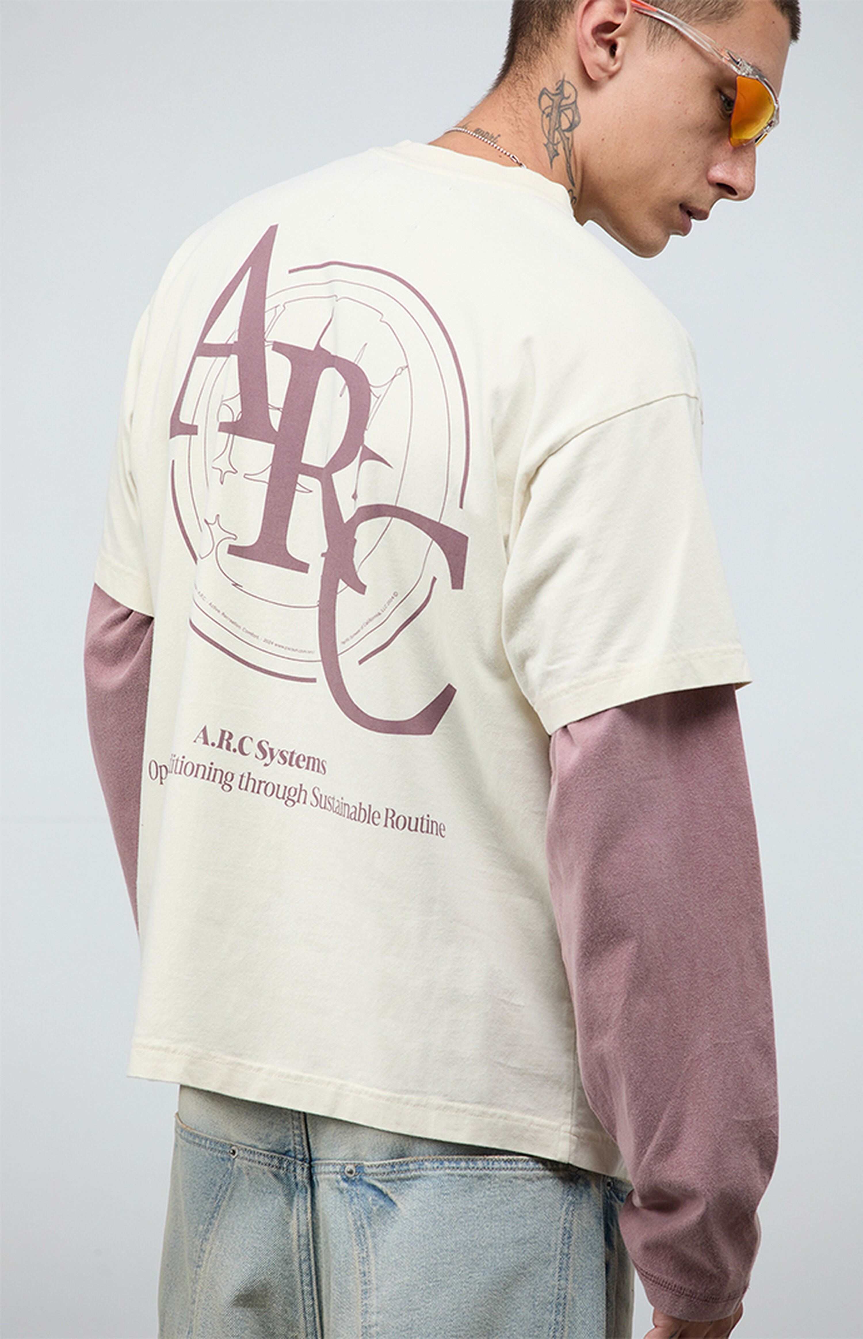 A.R.C. Optimum Light Gray Vintage Wash Heavyweight Oversized T-Shirt