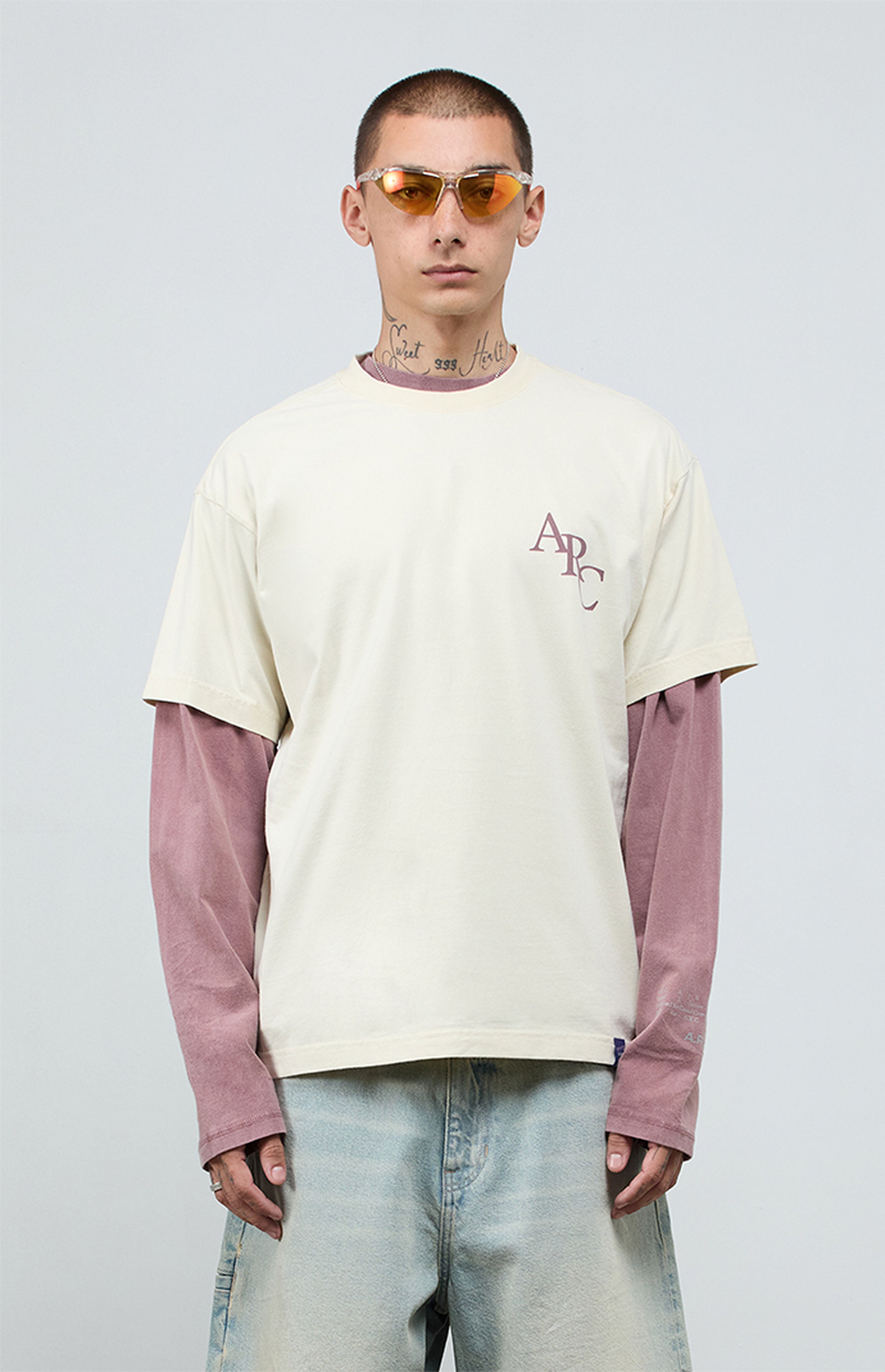 A.R.C. Optimum Light Gray Vintage Wash Heavyweight Oversized T-Shirt
