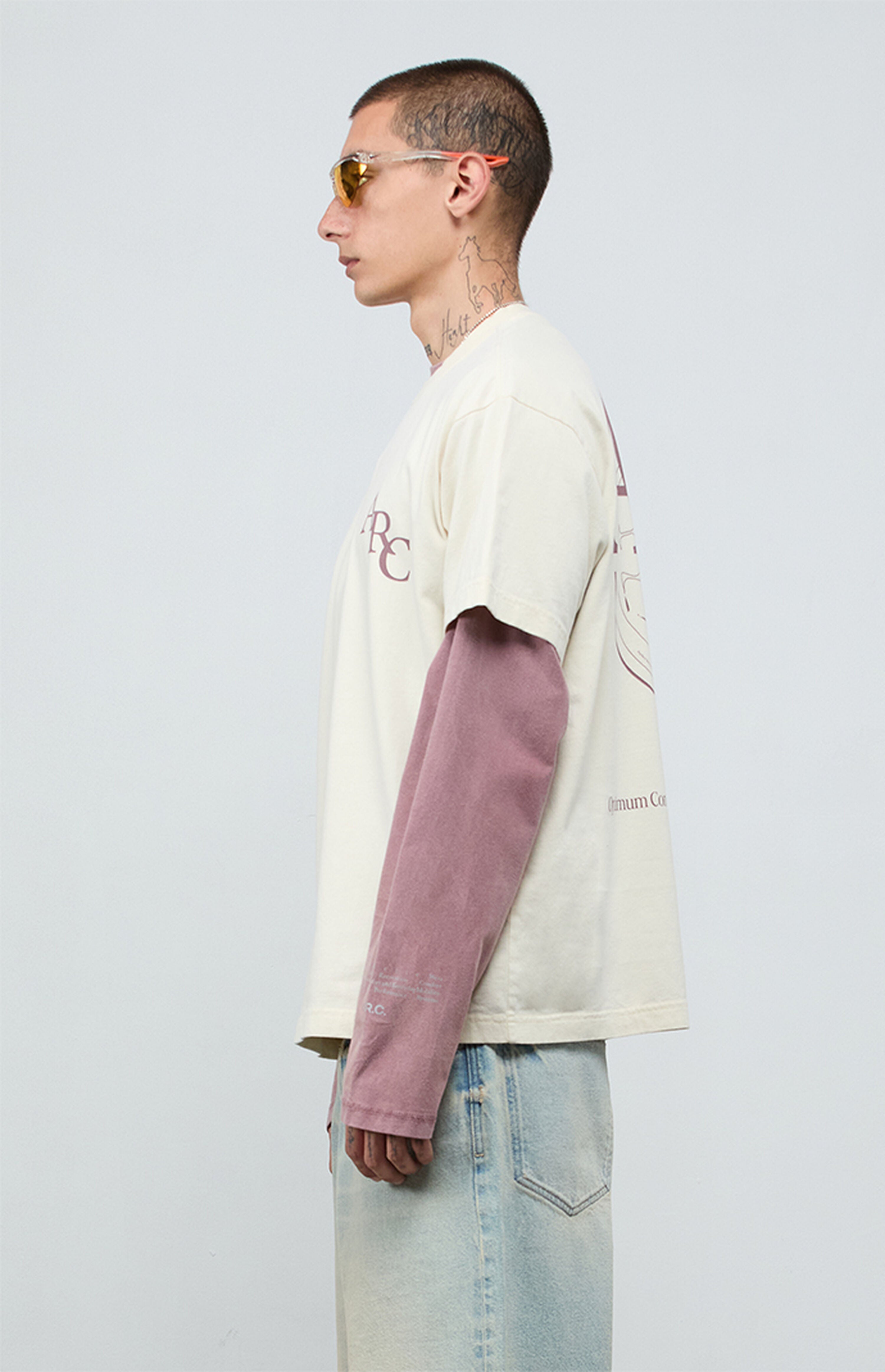 A.R.C. Optimum Light Gray Vintage Wash Heavyweight Oversized T-Shirt