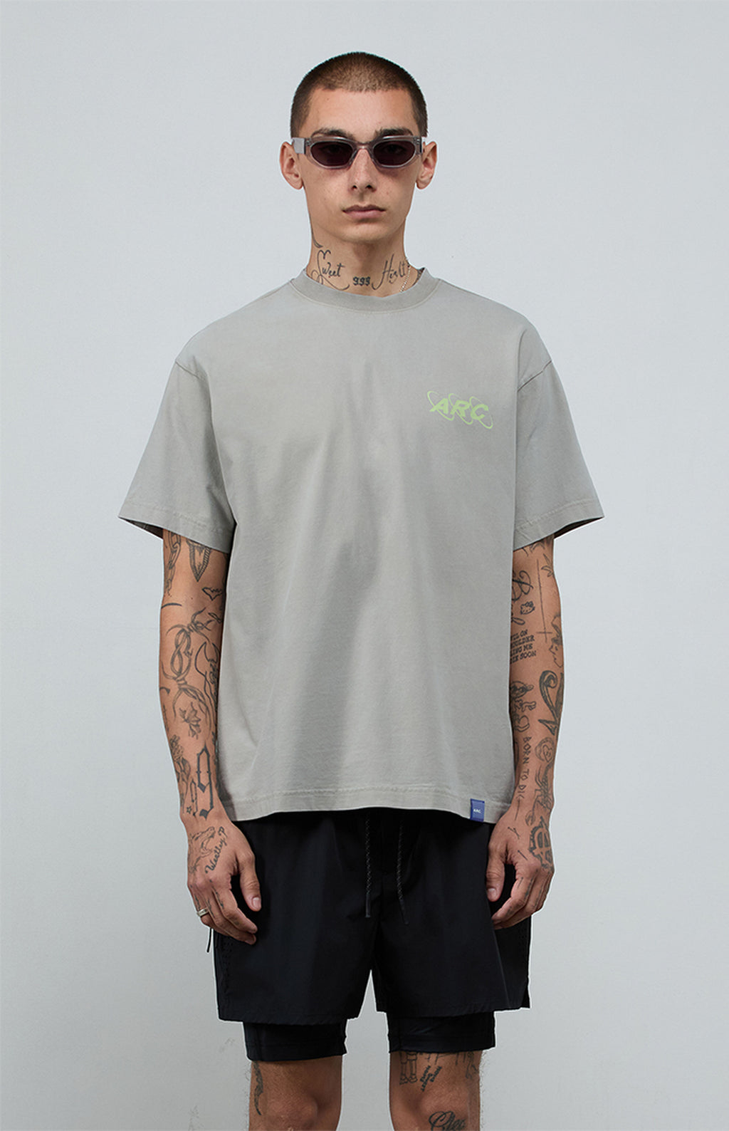 A.R.C. Systems Gray Vintage Wash Heavyweight T-Shirt