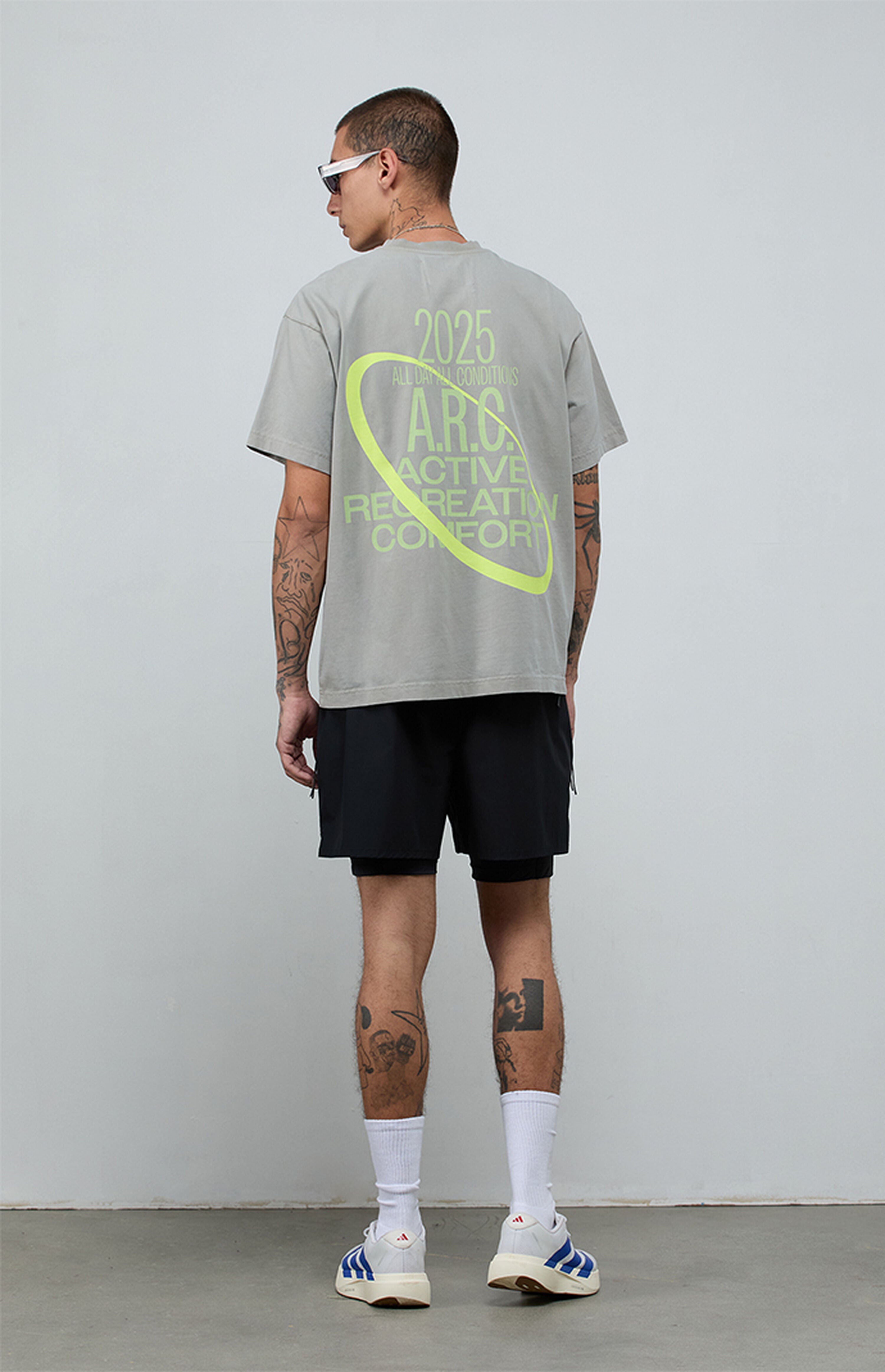 A.R.C. Systems Gray Vintage Wash Heavyweight T-Shirt