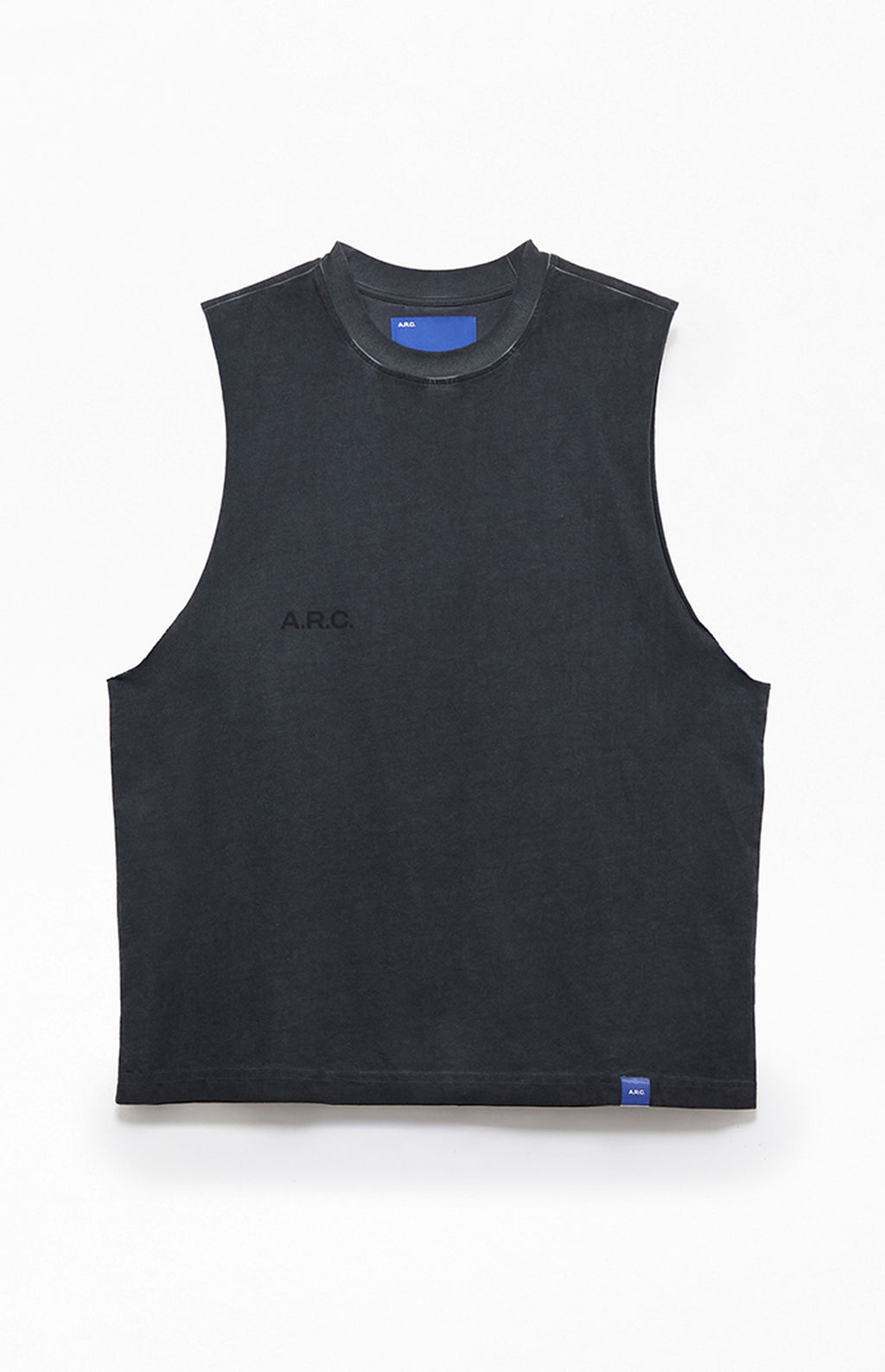 A.R.C. Washed Black Vintage Wash Cut Off Muscle T-Shirt