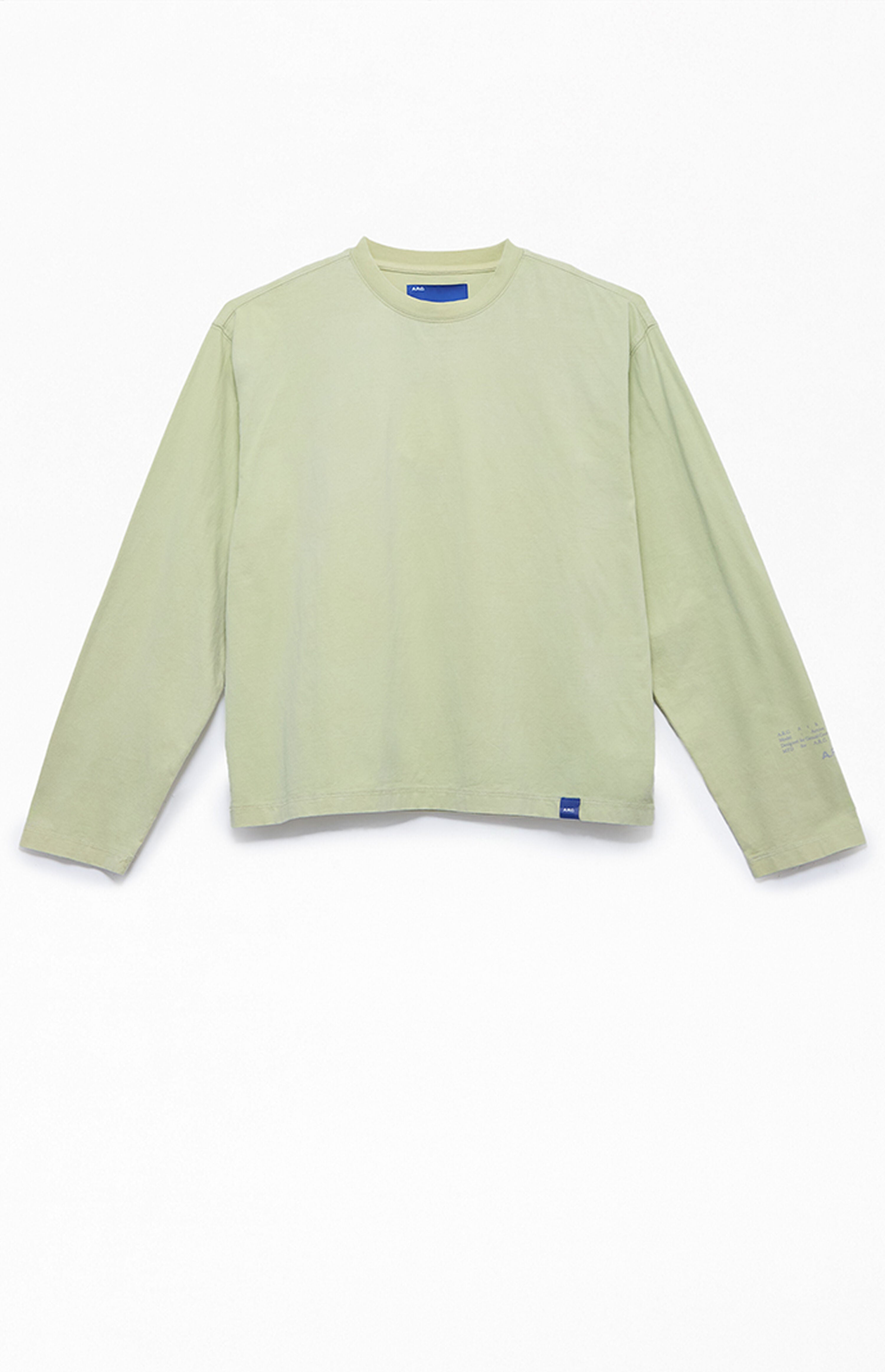 A.R.C. Green Vintage Wash Heavyweight Long Sleeve T-Shirt