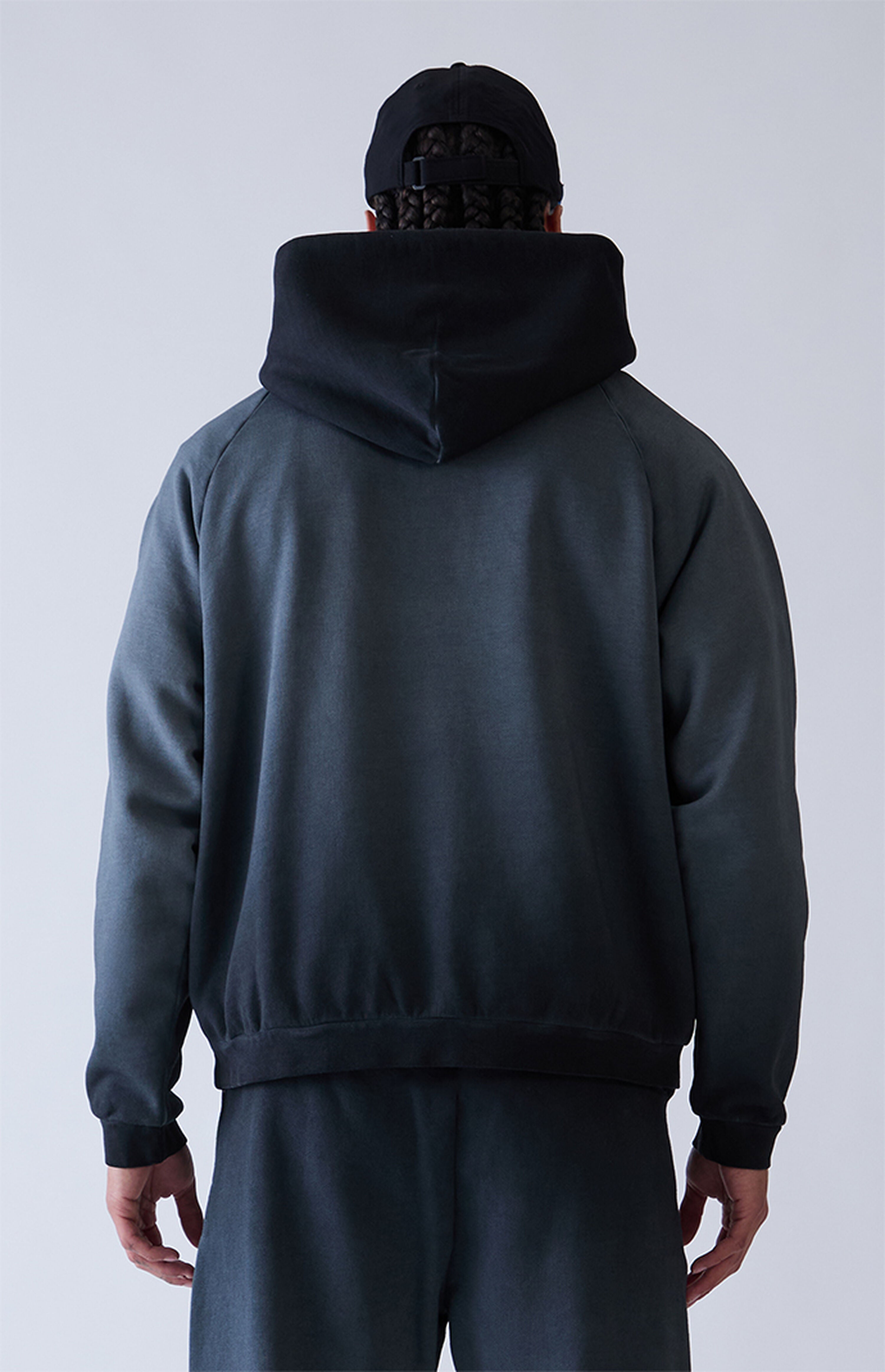 A.R.C. Black Raglan Vintage Wash Heavyweight Hoodie