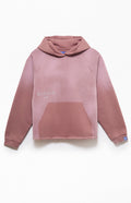 A.R.C. Rose Taupe Vintage Wash Heavyweight Raglan Cutoff Oversized Fleece Hoodie