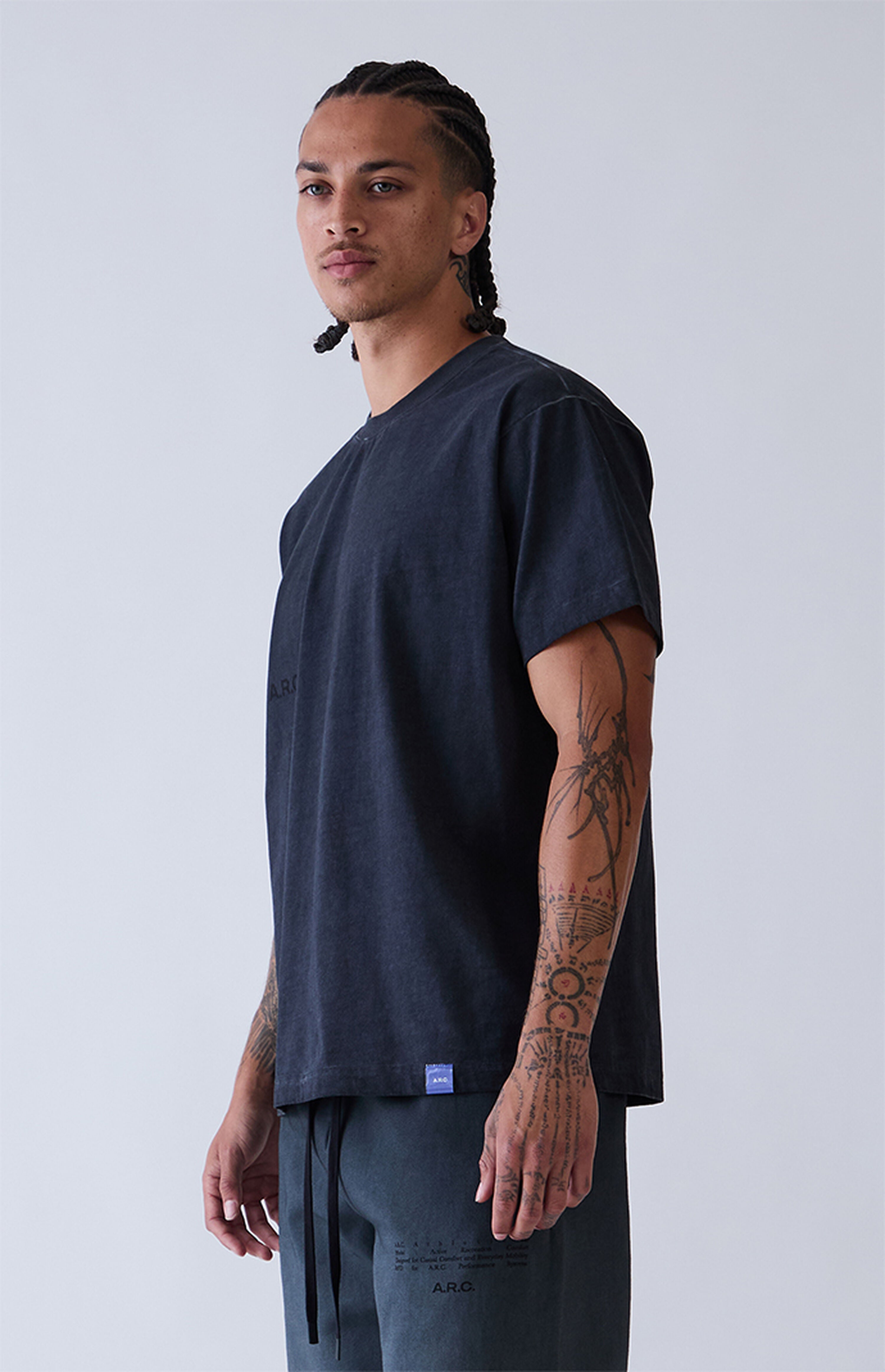 A.R.C. Black Vintage Wash Heavyweight T-Shirt