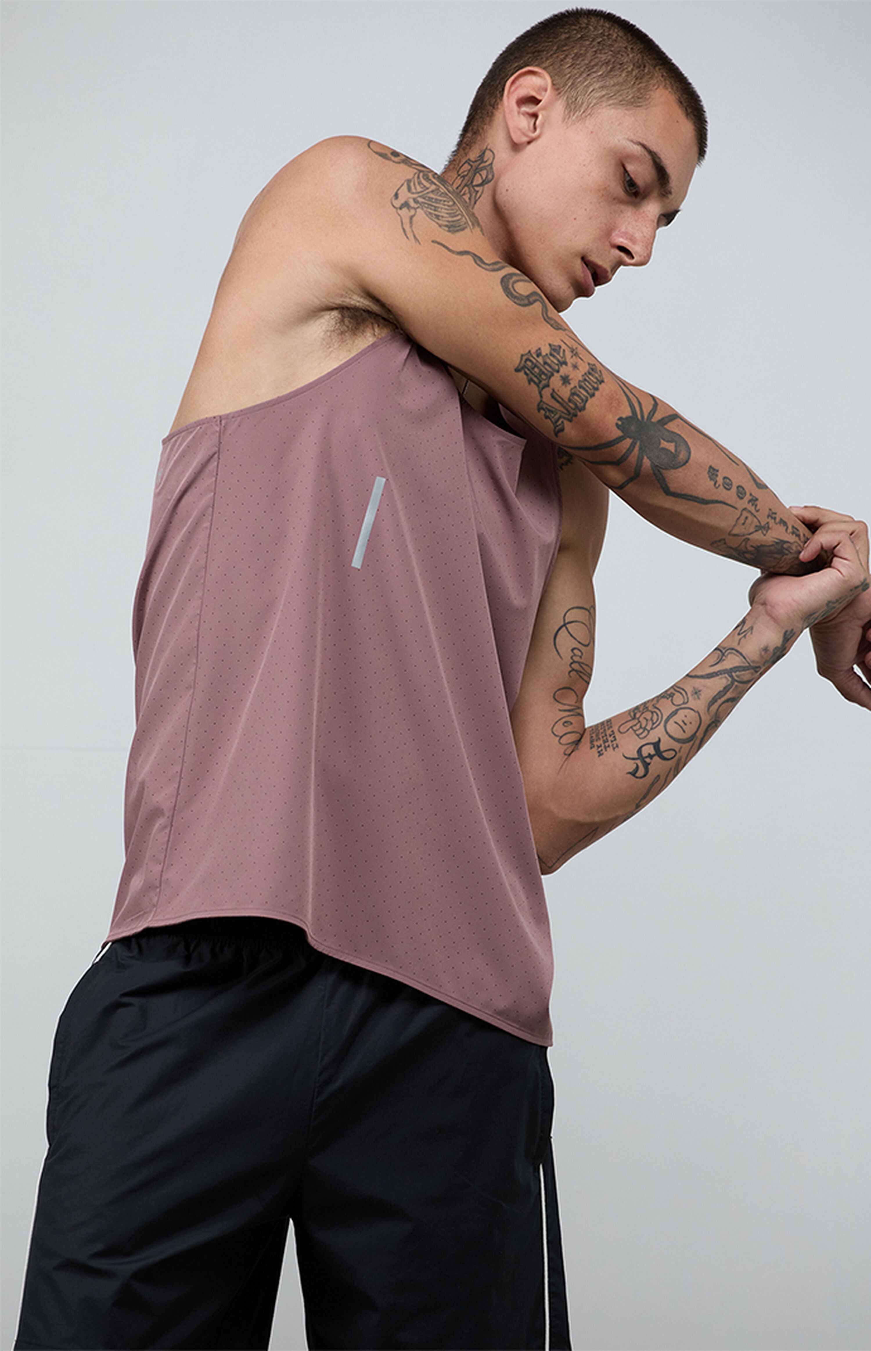 A.R.C. Rose Active Perforated Tank Top