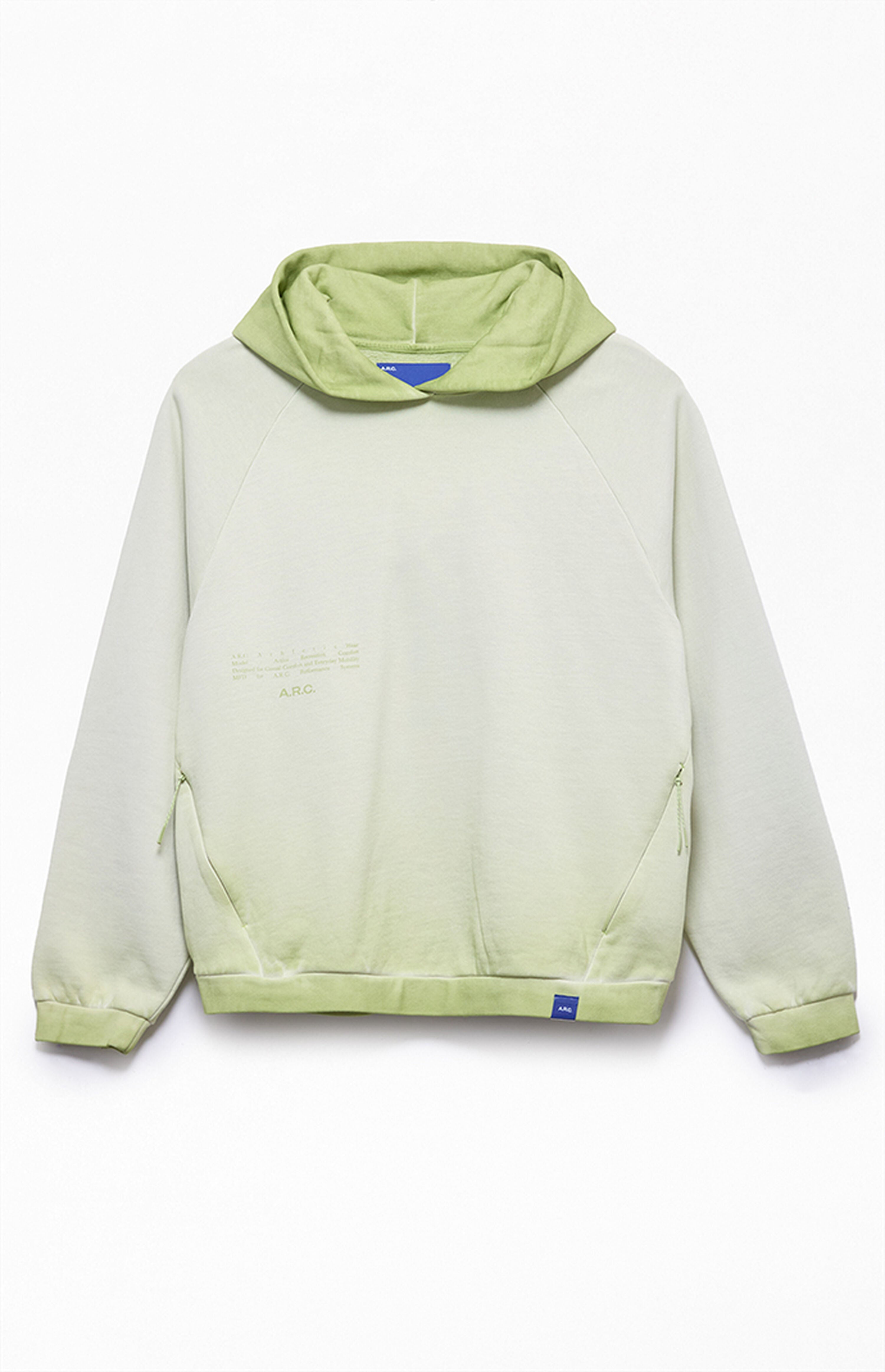 A.R.C. Green Raglan Vintage Wash Heavyweight Hoodie