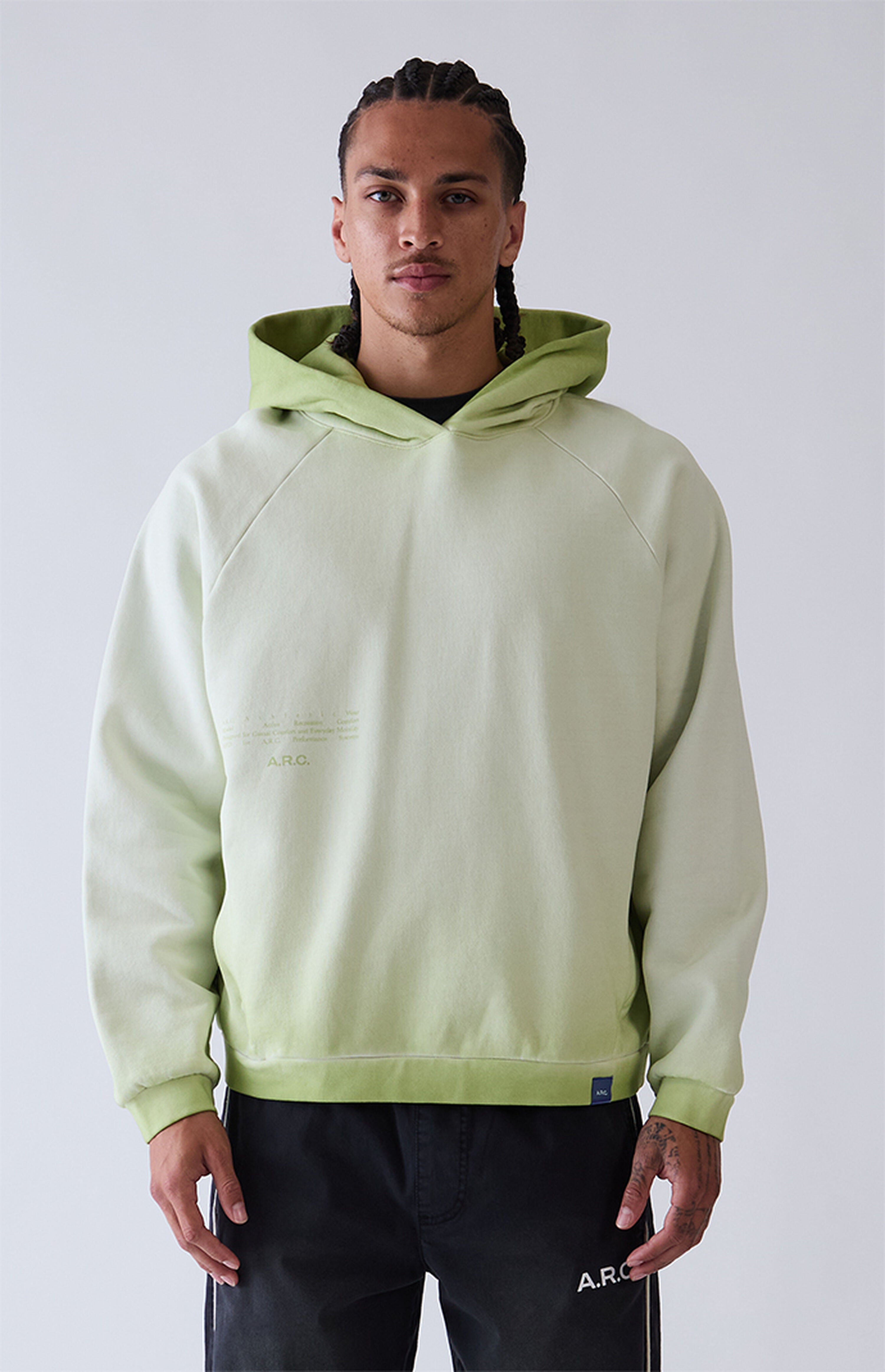 A.R.C. Green Raglan Vintage Wash Heavyweight Hoodie