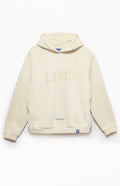 A.R.C. 1183 Light Gray Vintage Wash Heavyweight Raglan Oversized Fleece Hoodie
