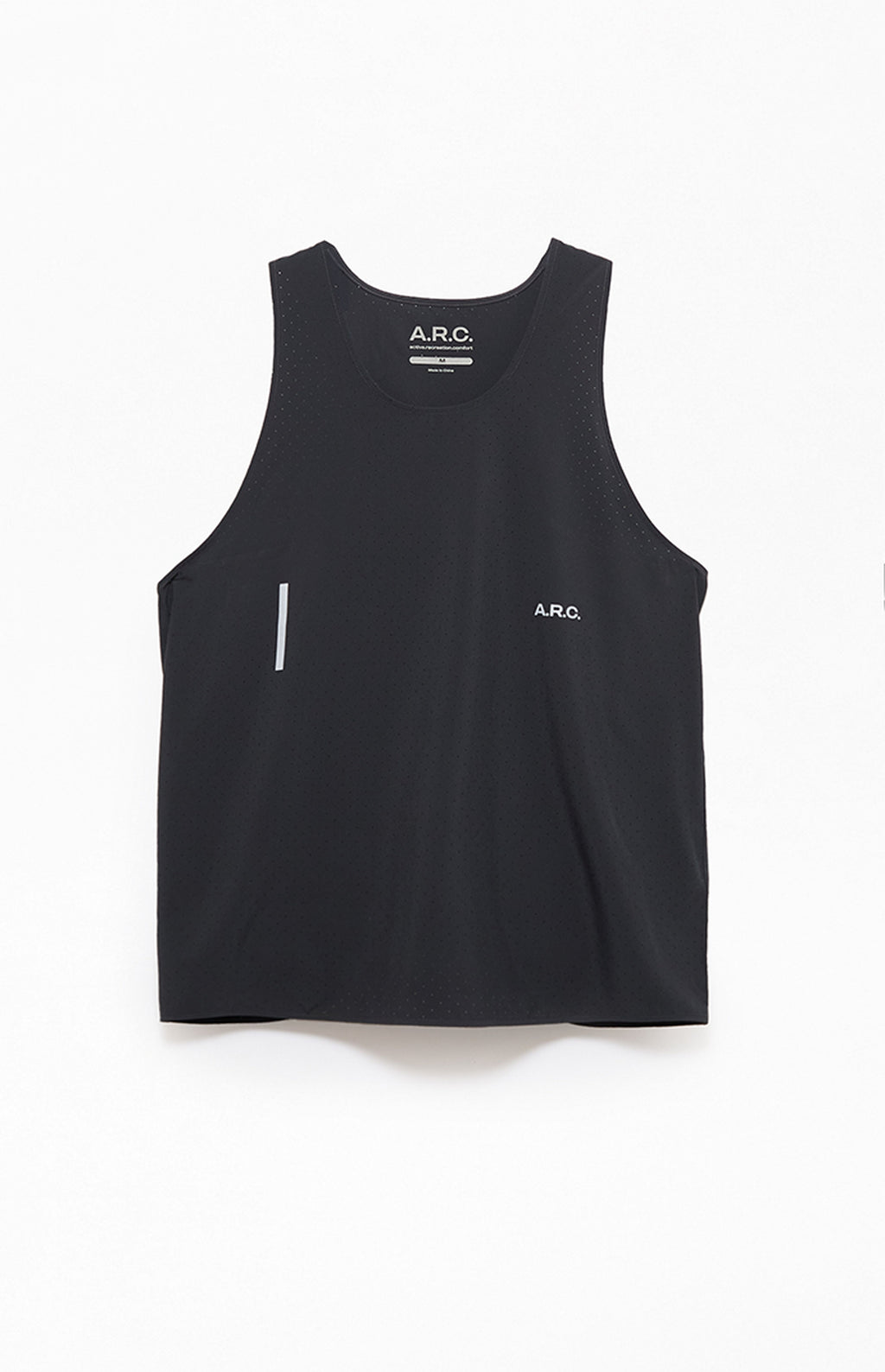 A.R.C. Black Active Perforated Tank Top