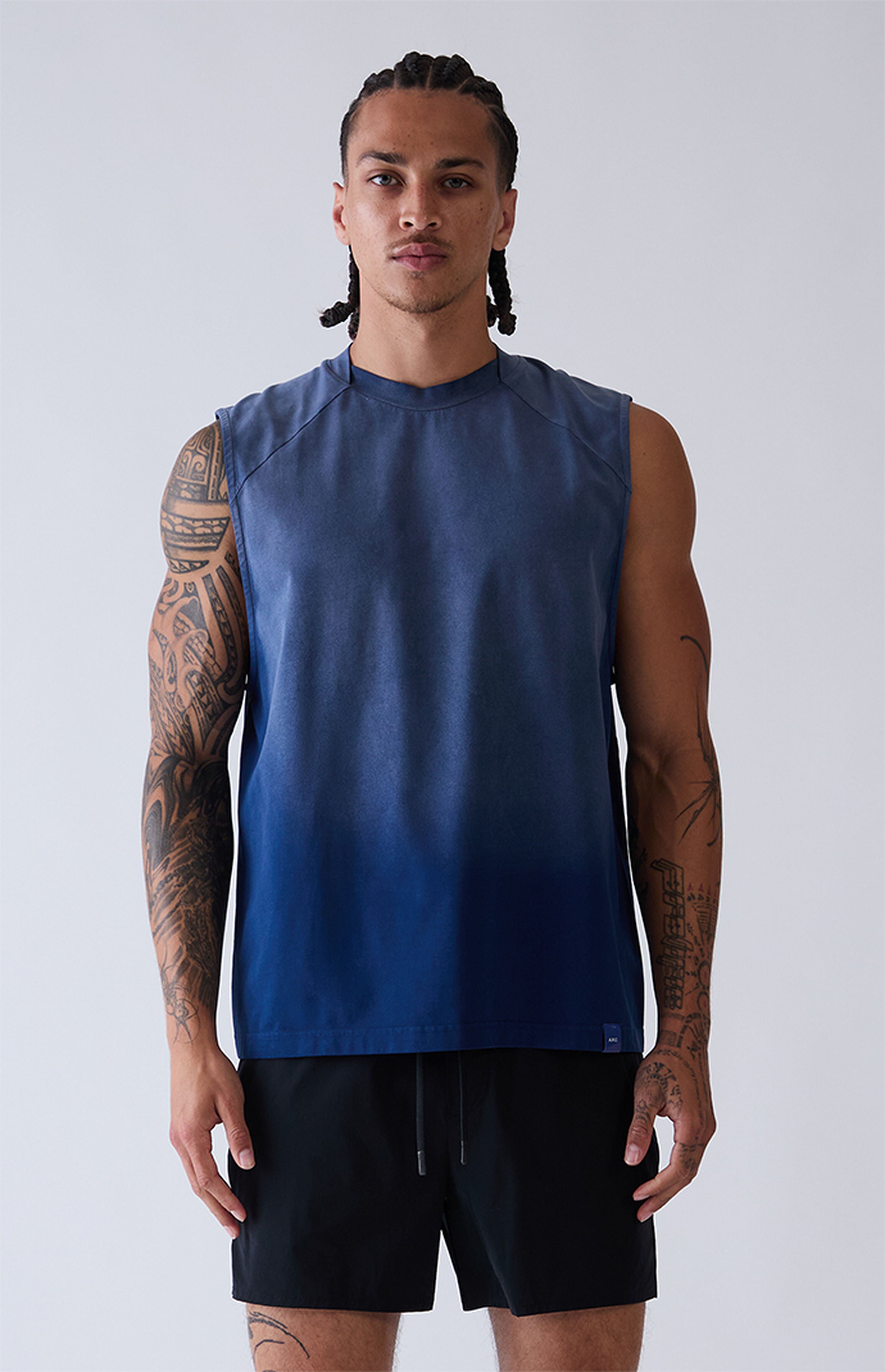 A.R.C. Navy Vintage Wash Form Muscle T-Shirt