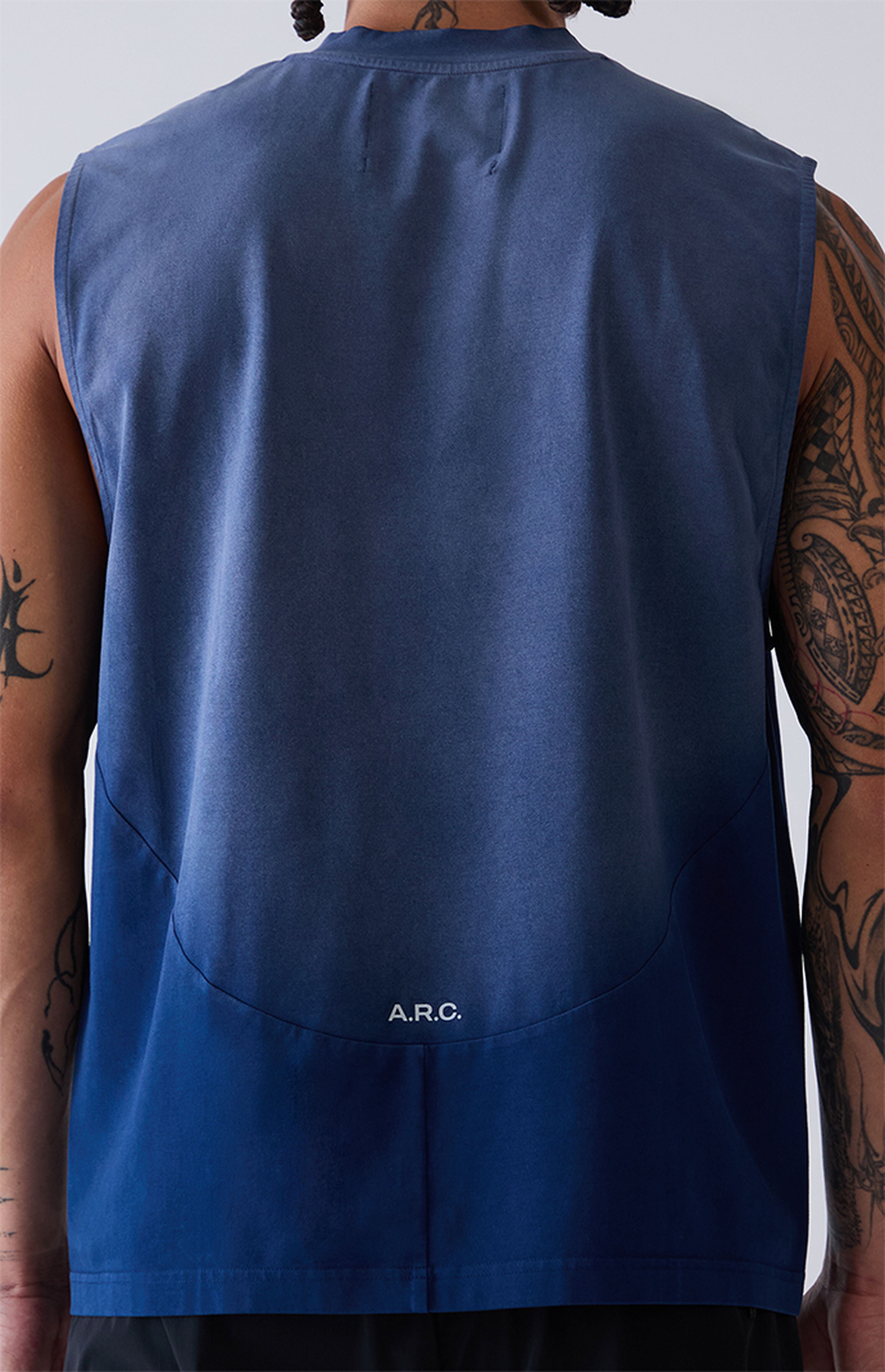 A.R.C. Navy Vintage Wash Form Muscle T-Shirt