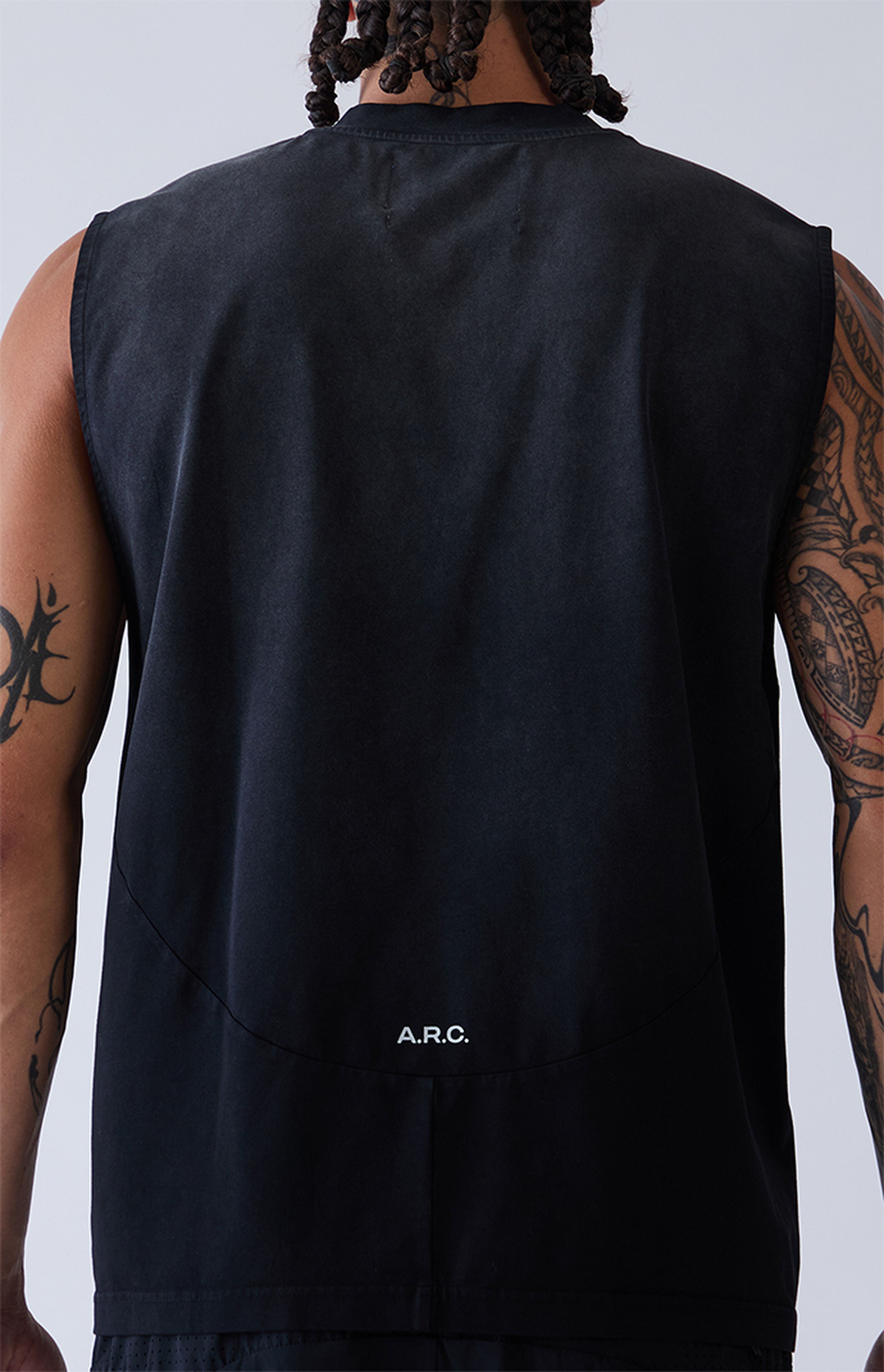 A.R.C. Black Vintage Wash Form Muscle T-Shirt