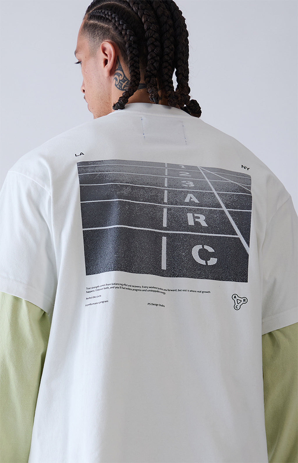 A.R.C. White Track T-Shirt