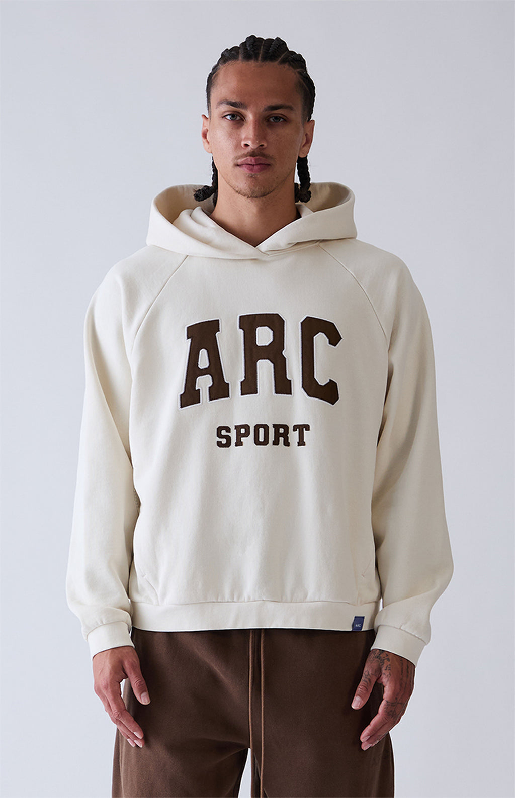 A.R.C. Gray Raglan Sport Fleece Hoodie