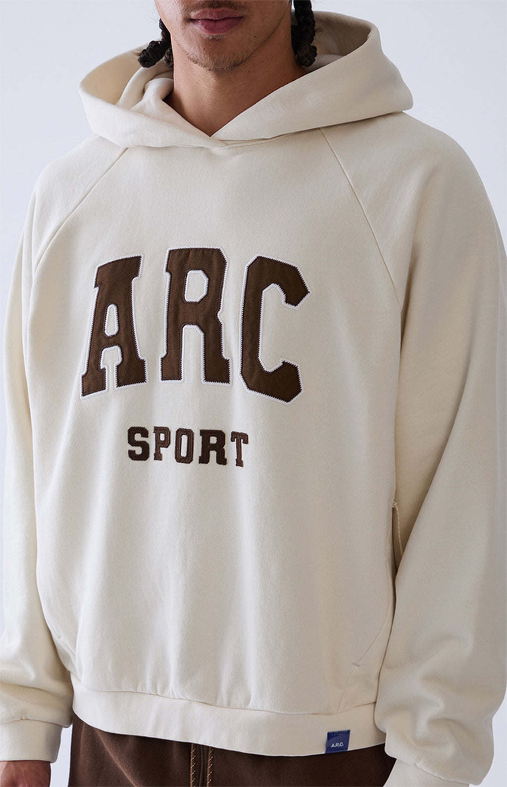 A.R.C. Gray Raglan Sport Fleece Hoodie