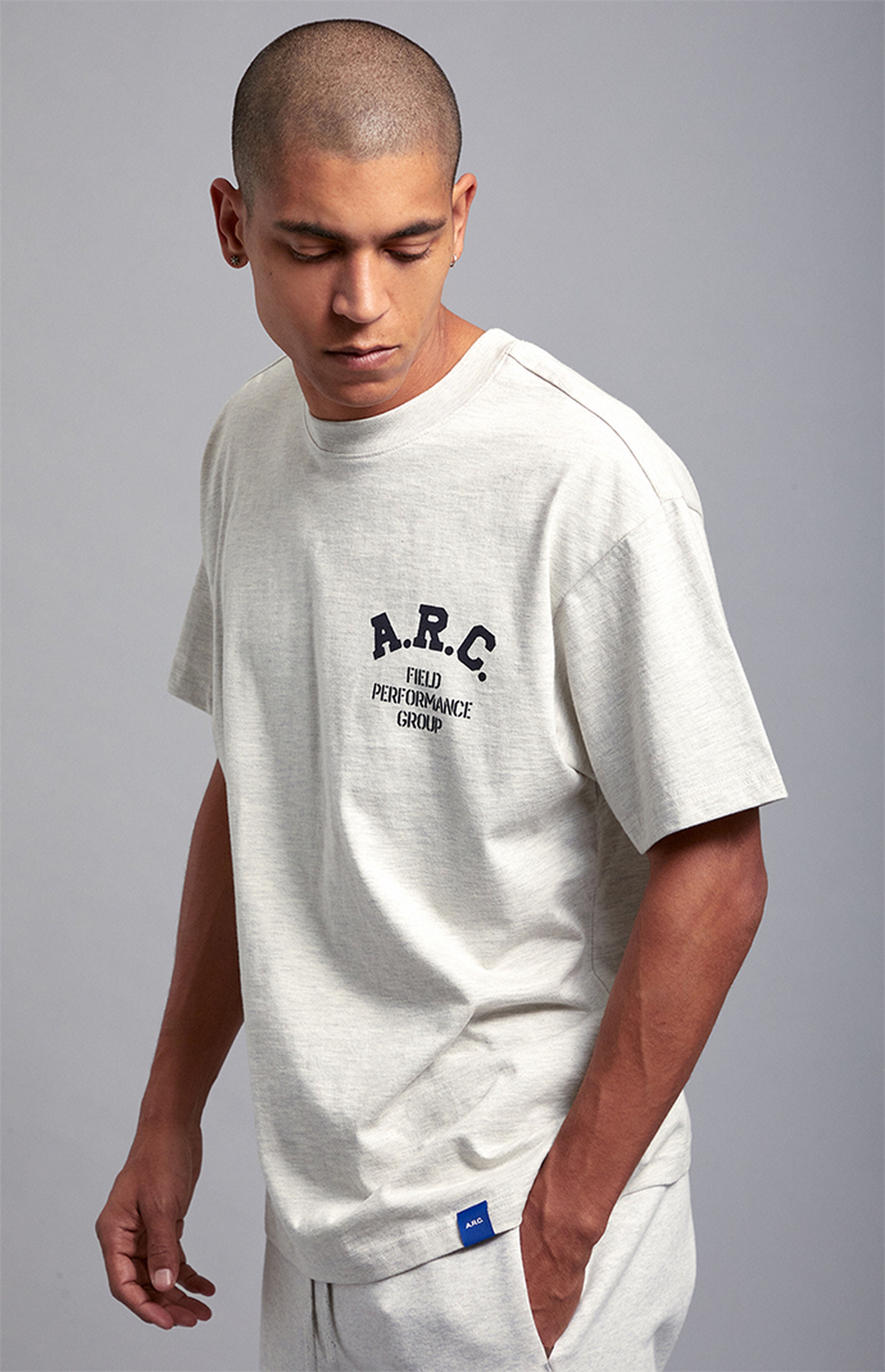A.R.C. Heather Grey Field Vintage Wash Heavyweight Oversized T-Shirt