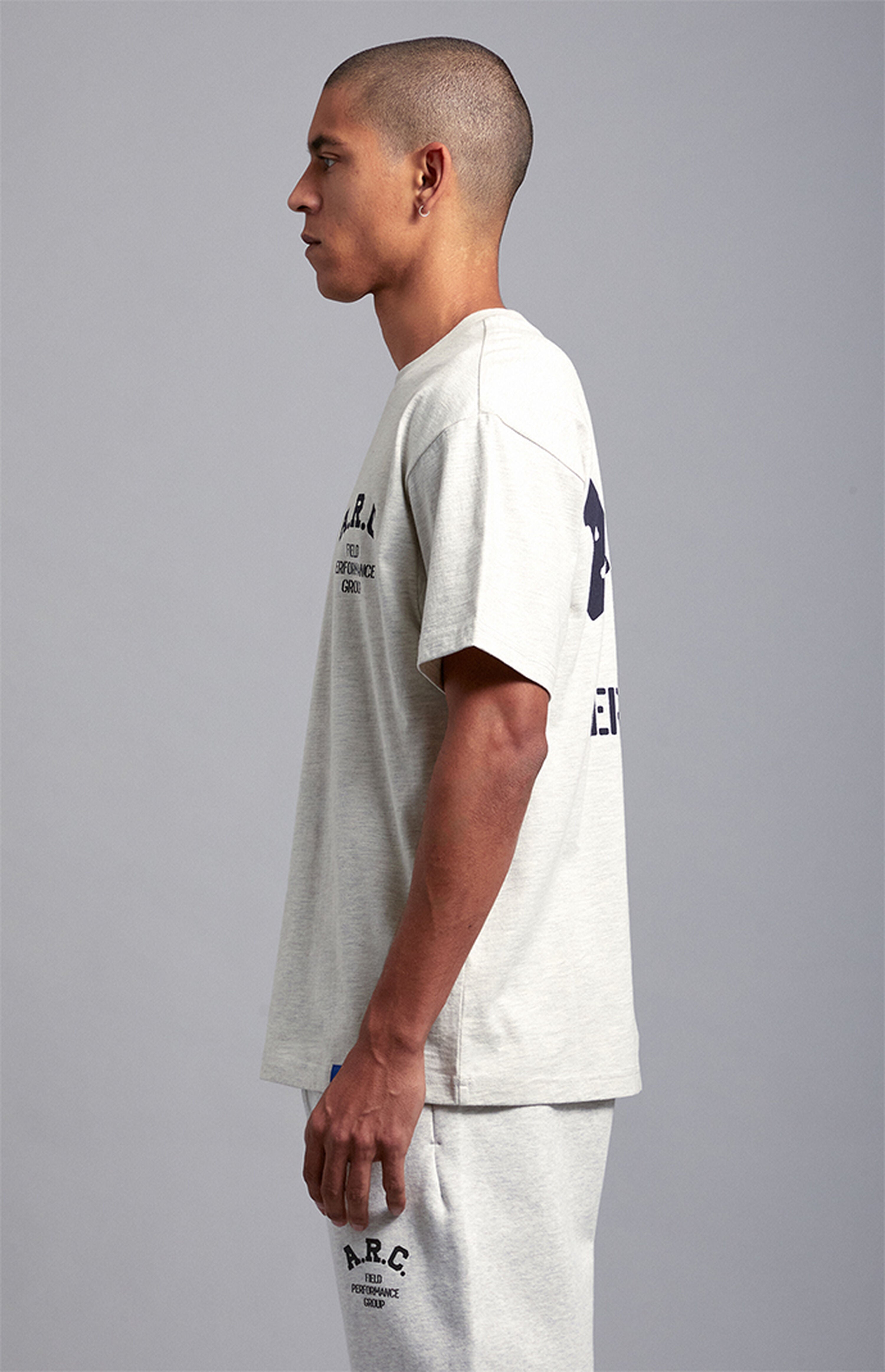 A.R.C. Heather Grey Field Vintage Wash Heavyweight Oversized T-Shirt