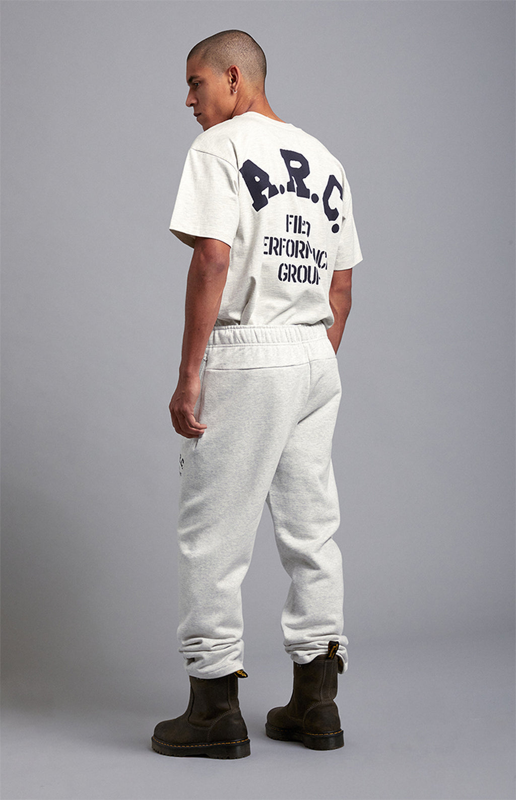 A.R.C. Heather Grey Field Vintage Wash Heavyweight Oversized T-Shirt