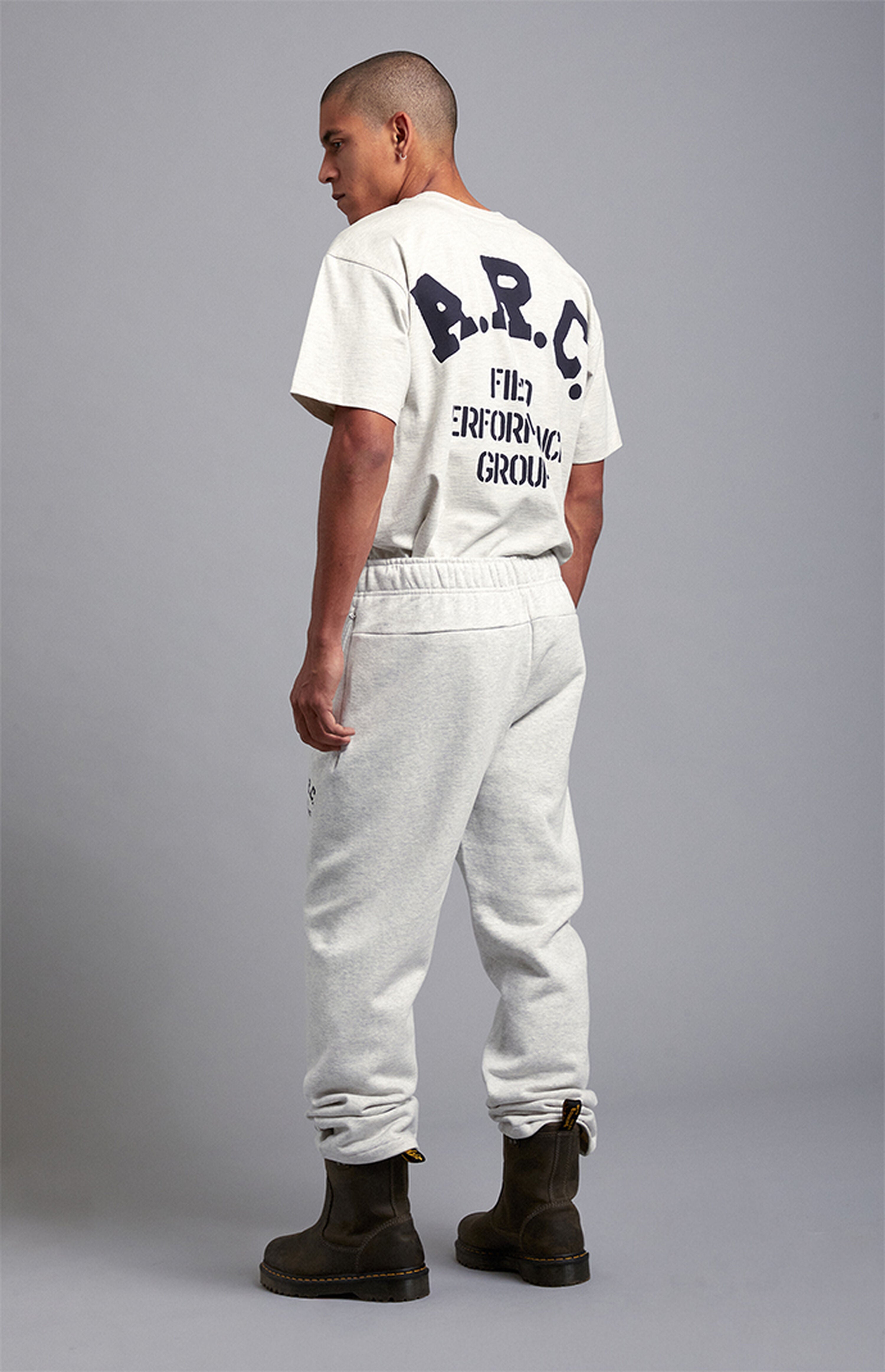 A.R.C. Heather Grey Field Vintage Wash Heavyweight Oversized T-Shirt