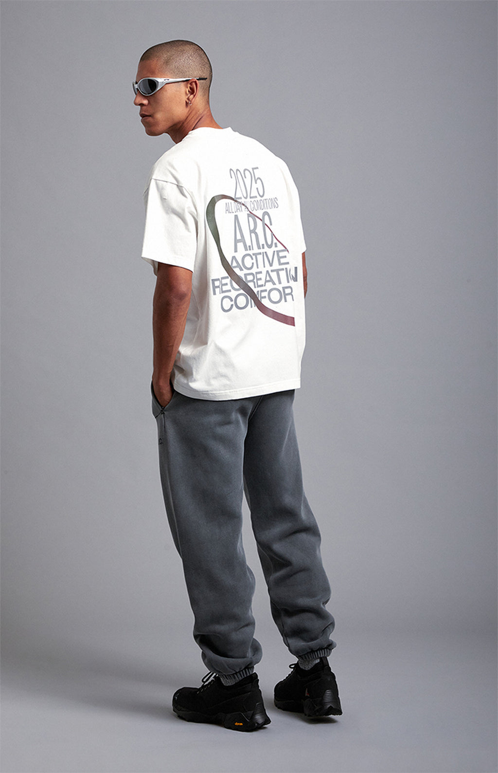 A.R.C. Black Fleece Jogger Sweatpants