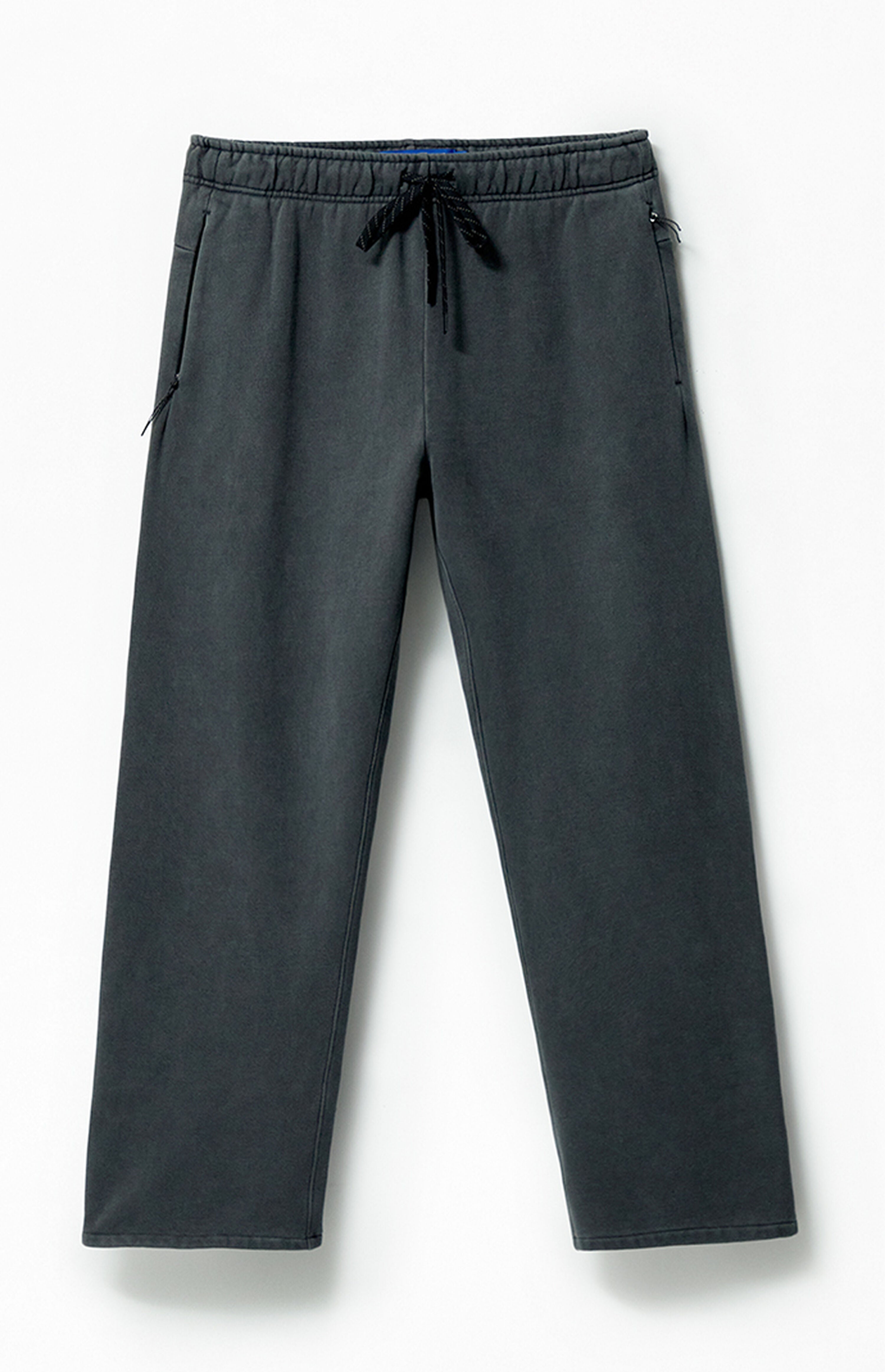 A.R.C. Washed Black Heavyweight Fleece Baggy Sweatpants