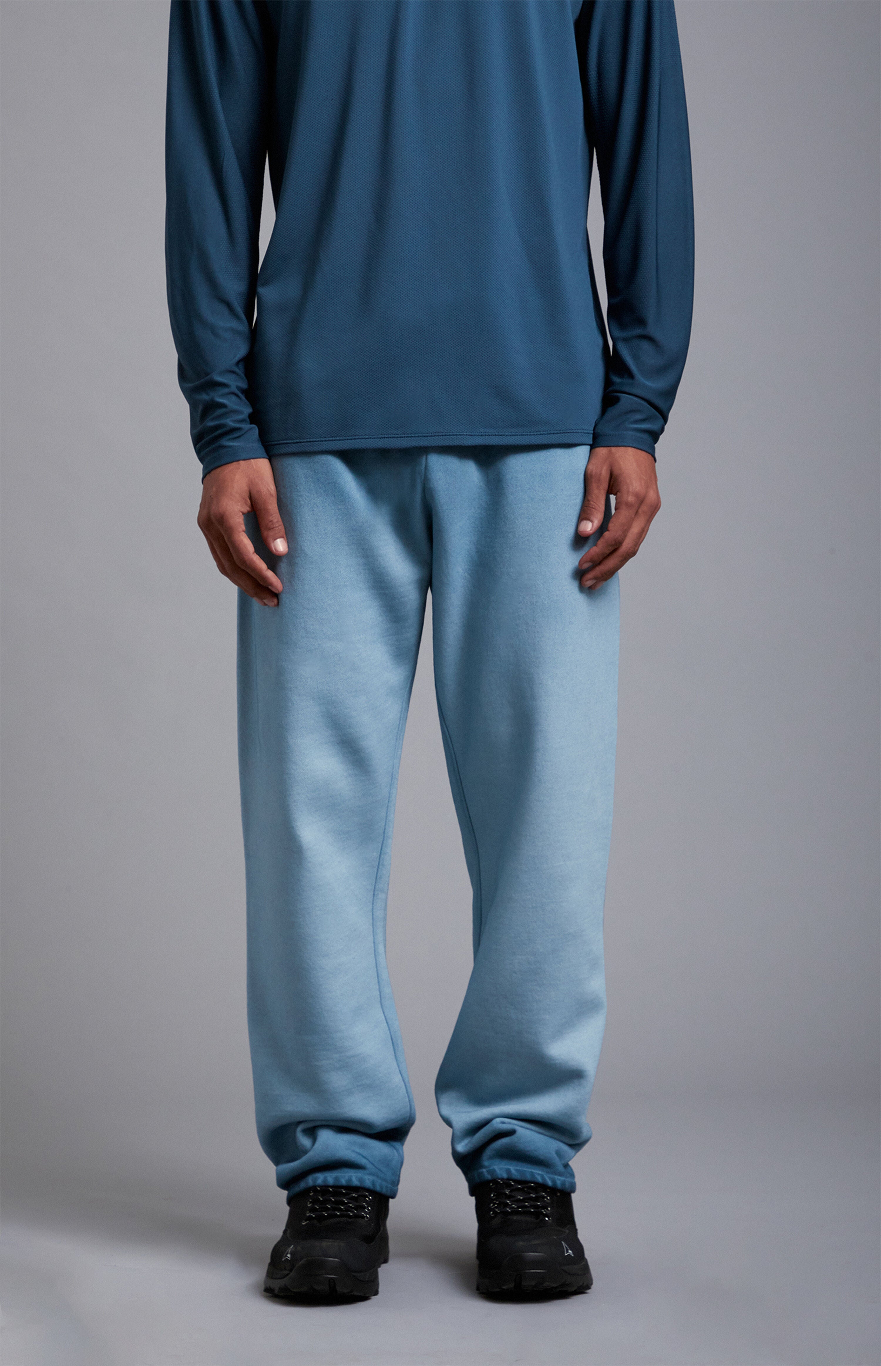 A.R.C. Blue Heavyweight Fleece Baggy Sweatpants