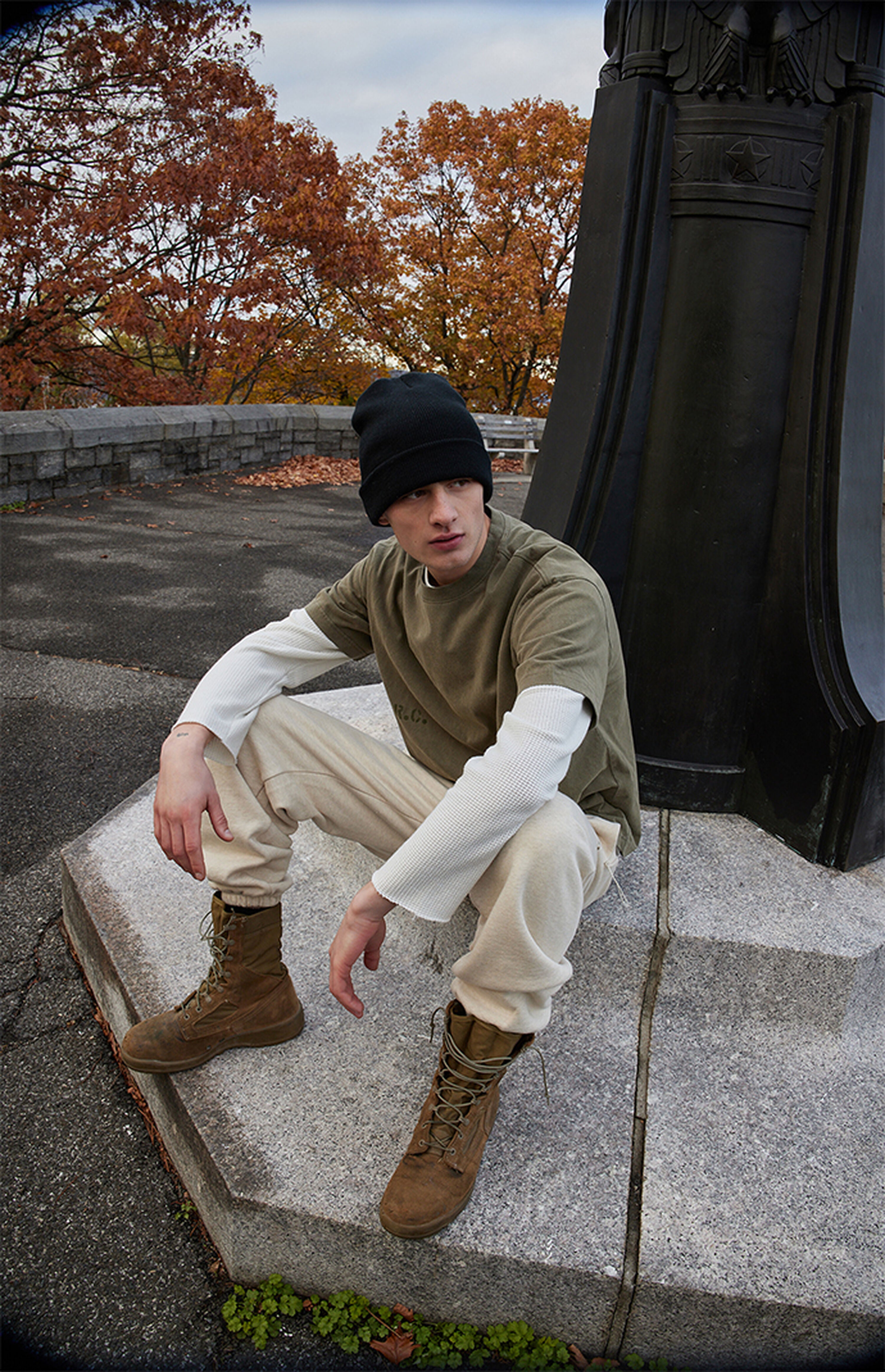 A.R.C. Heather Oatmeal Heavyweight Fleece Jogger Sweatpants