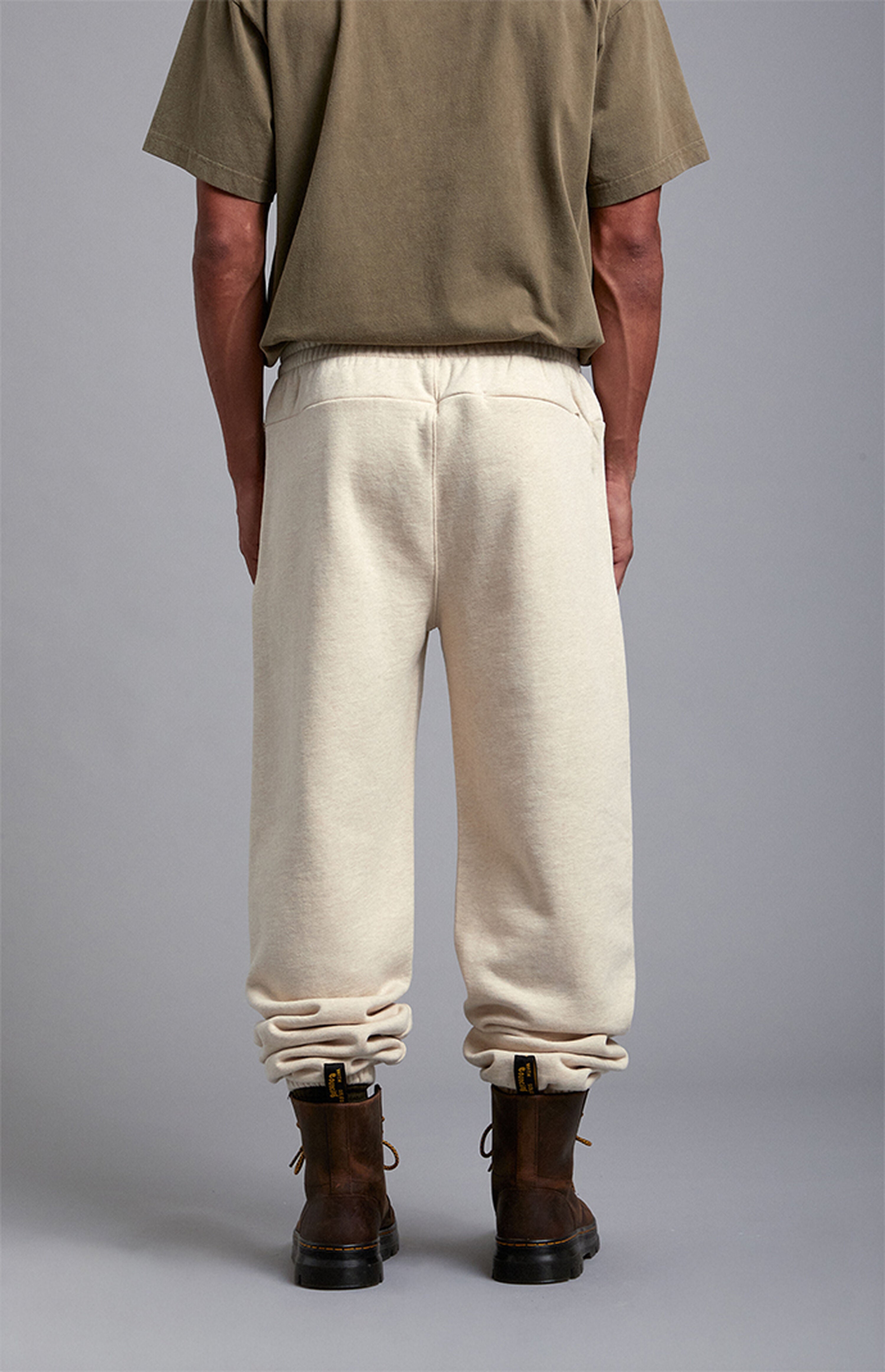 A.R.C. Heather Oatmeal Heavyweight Fleece Jogger Sweatpants