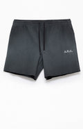 A.R.C. Black Vintage Wash Ribbed Knit Shorts