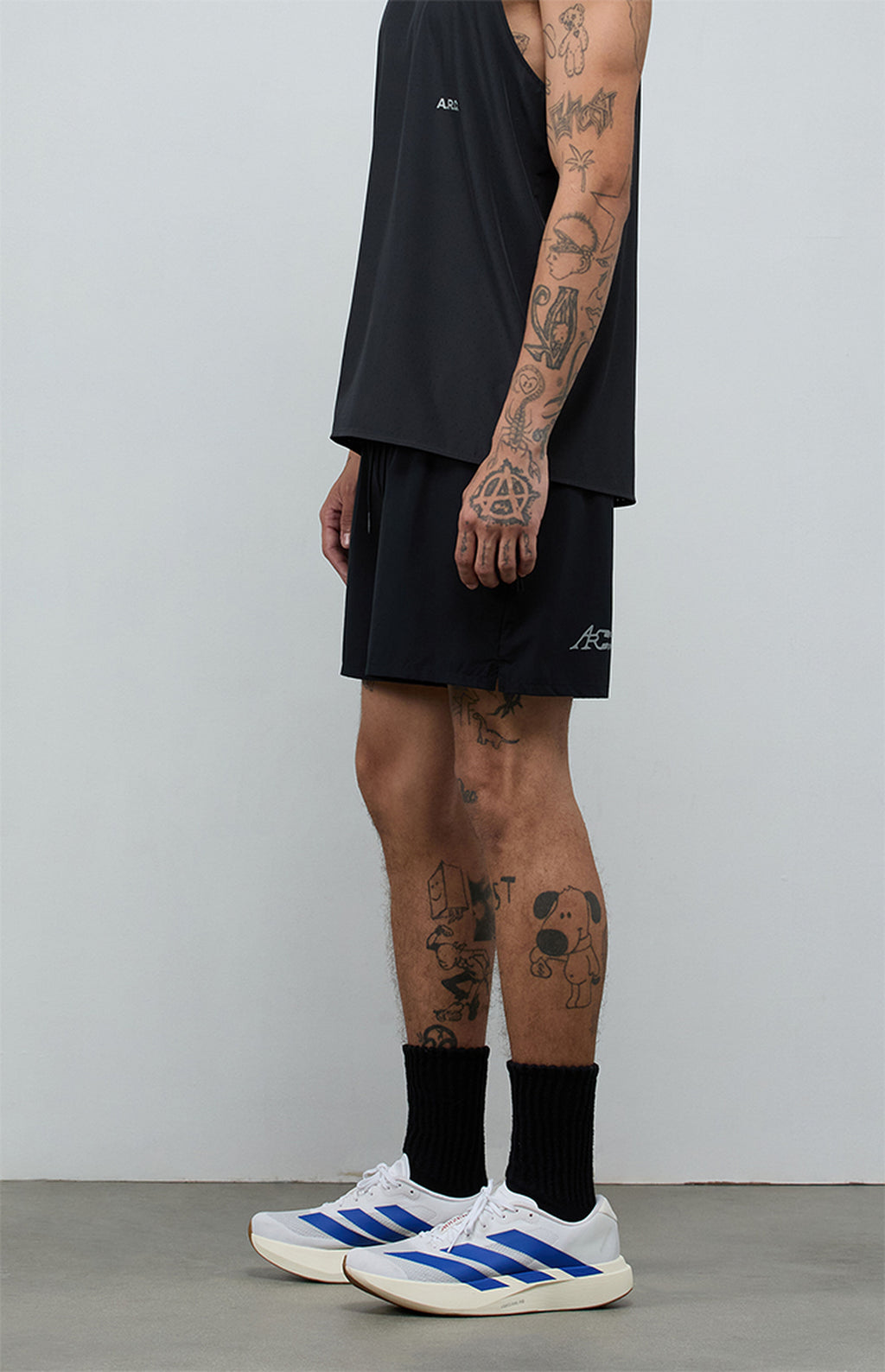 A.R.C. Active Black 1183 Running Shorts