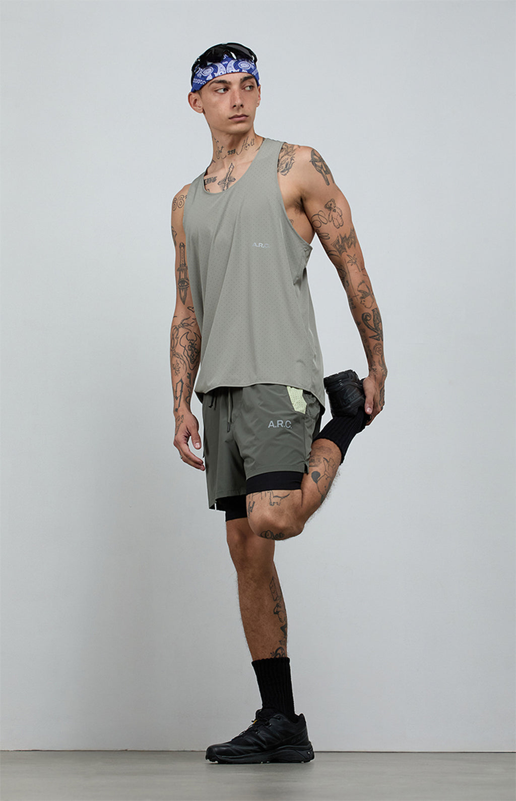 A.R.C. Active Olive Running Shorts