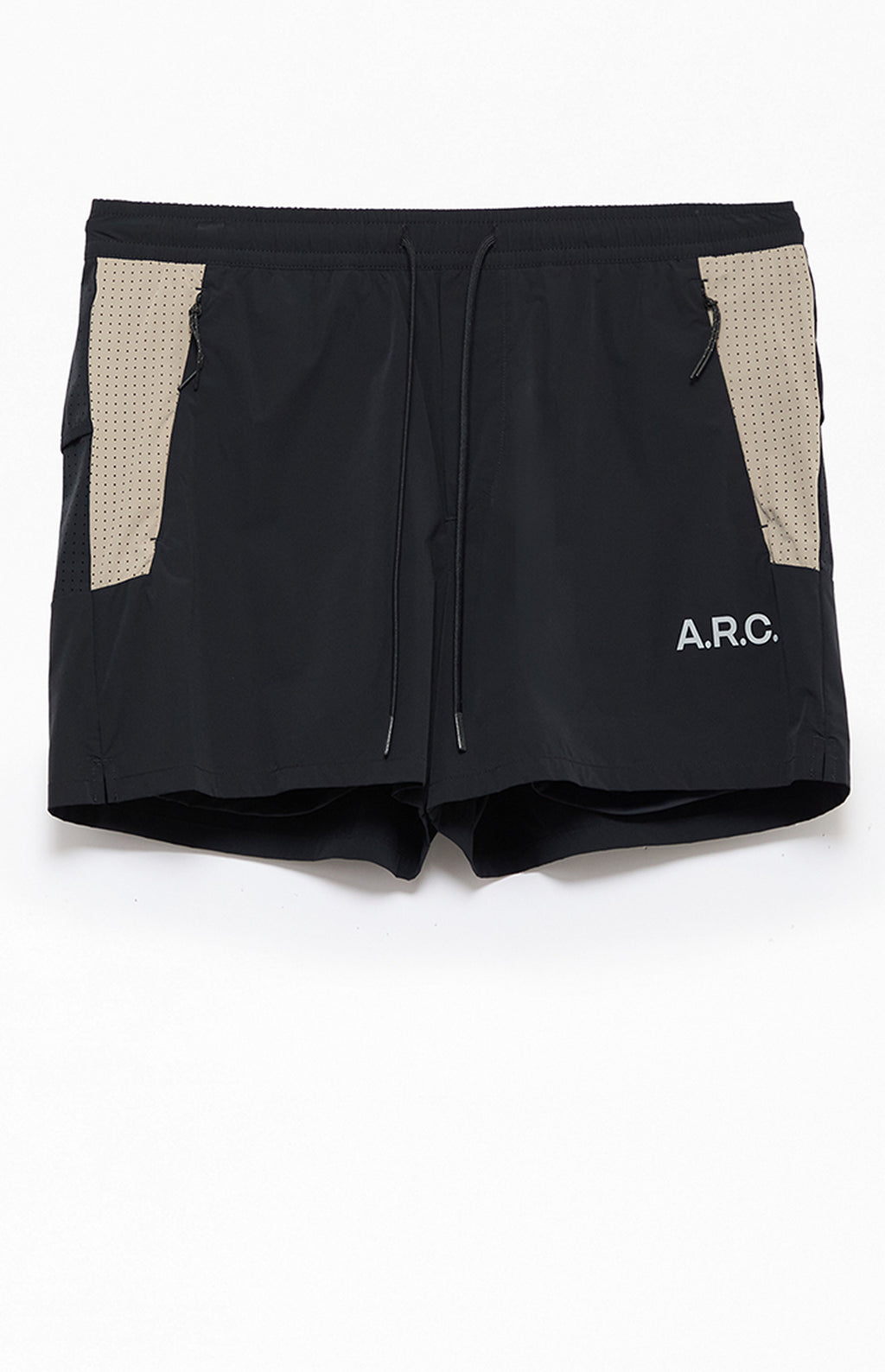 A.R.C. Active Black Khaki Running Shorts