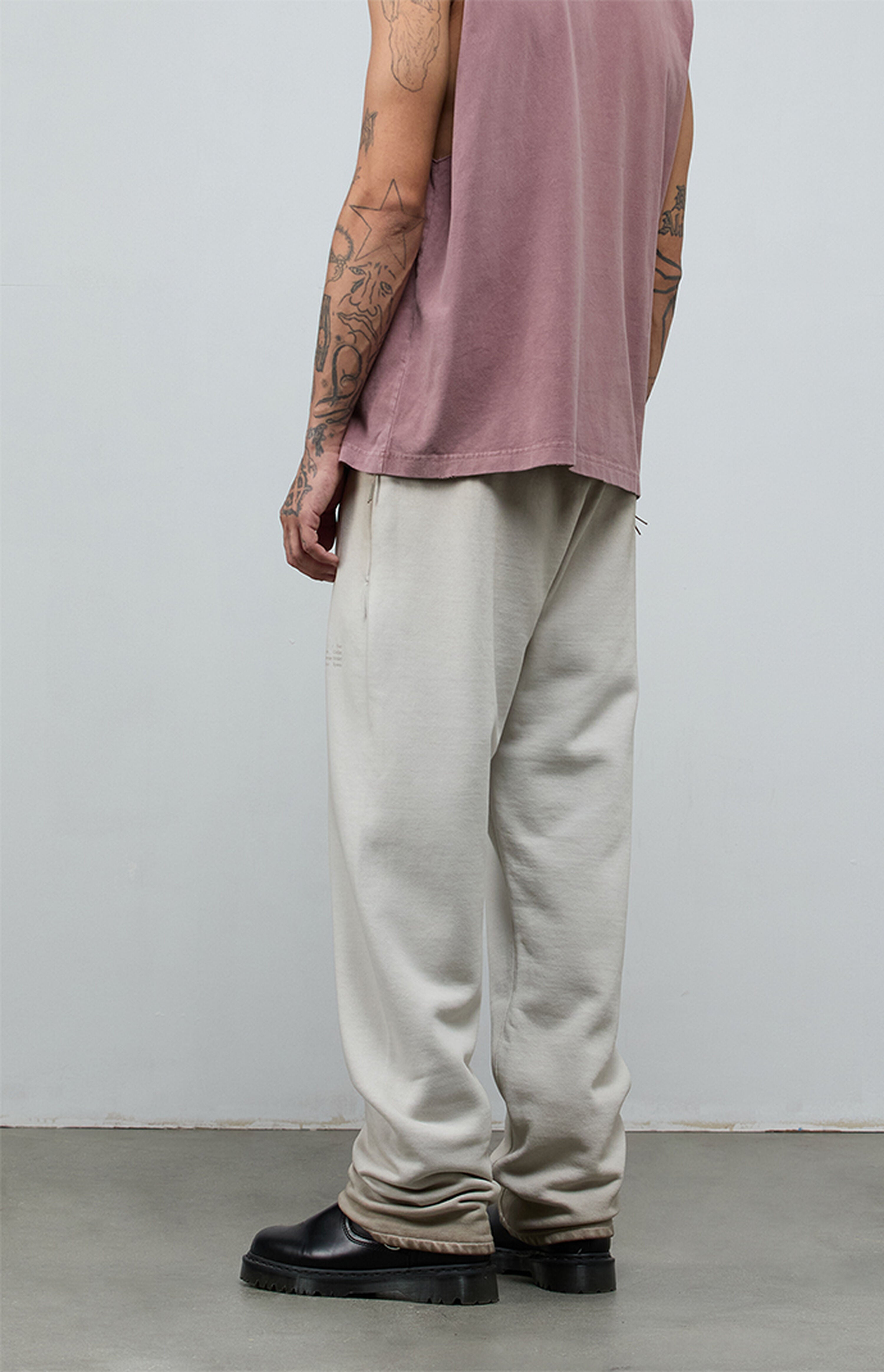 A.R.C. Vintage Khaki Heavyweight Fleece Baggy Sweatpants