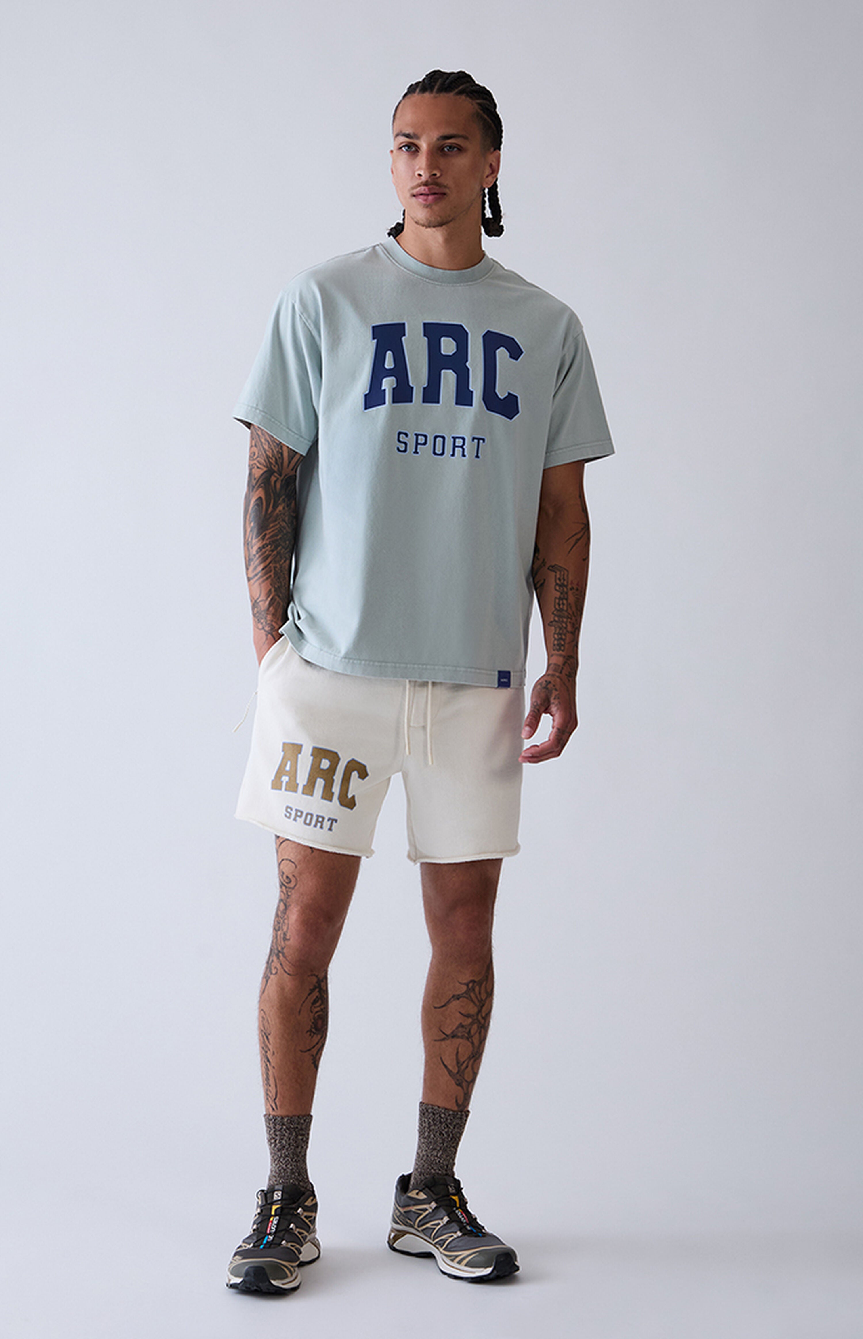 A.R.C. Gray Cutoff Fleece Sweat Shorts