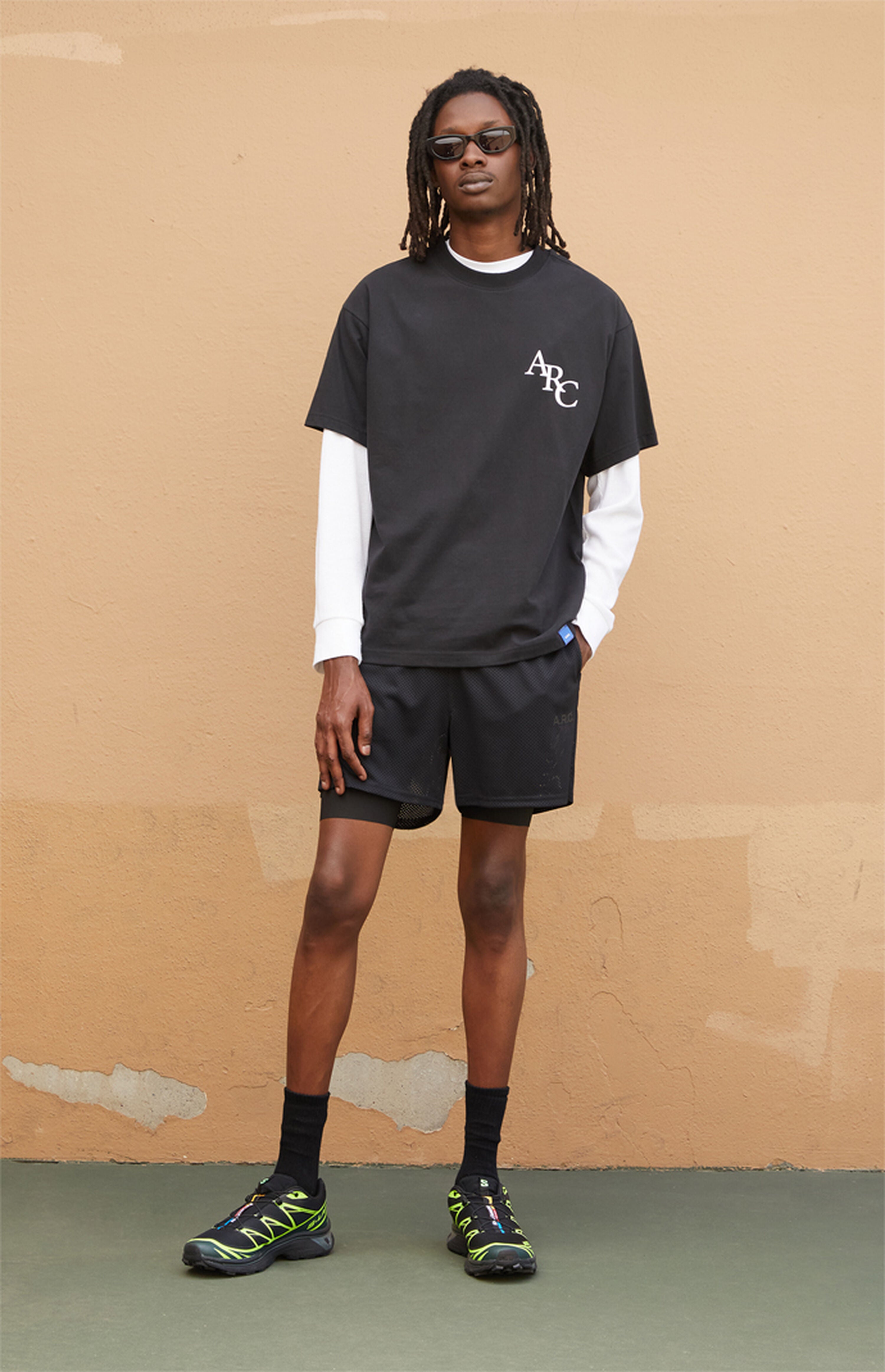 A.R.C. Active Black Mesh 2 in 1 Shorts